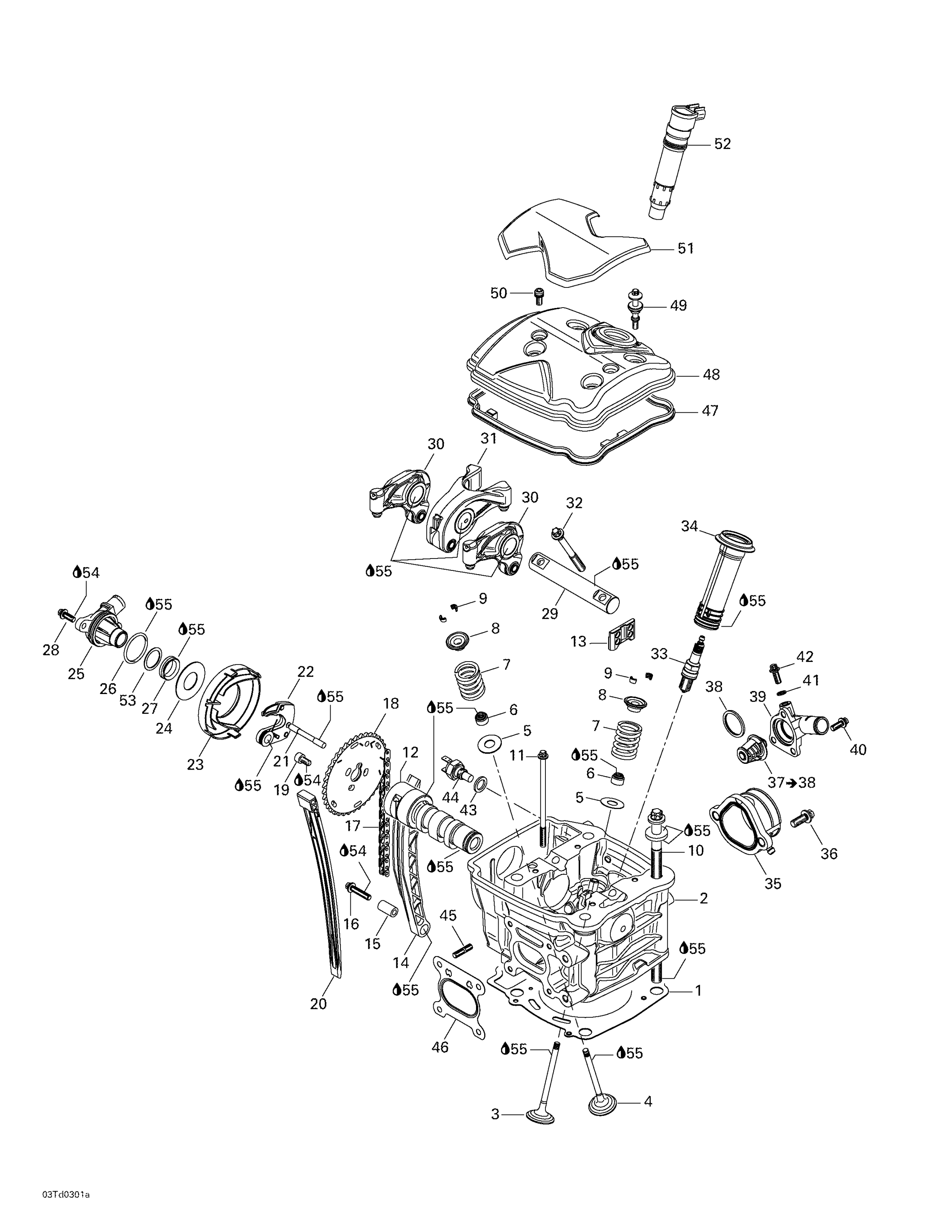 Схема узла: Cylinder Head