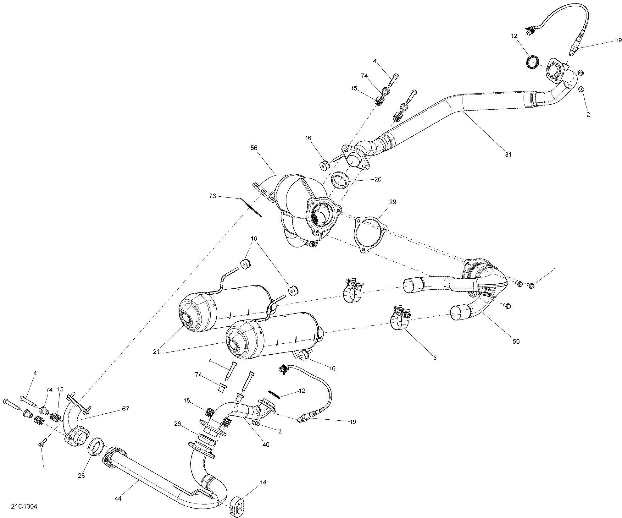 Схема узла: Exhaust System