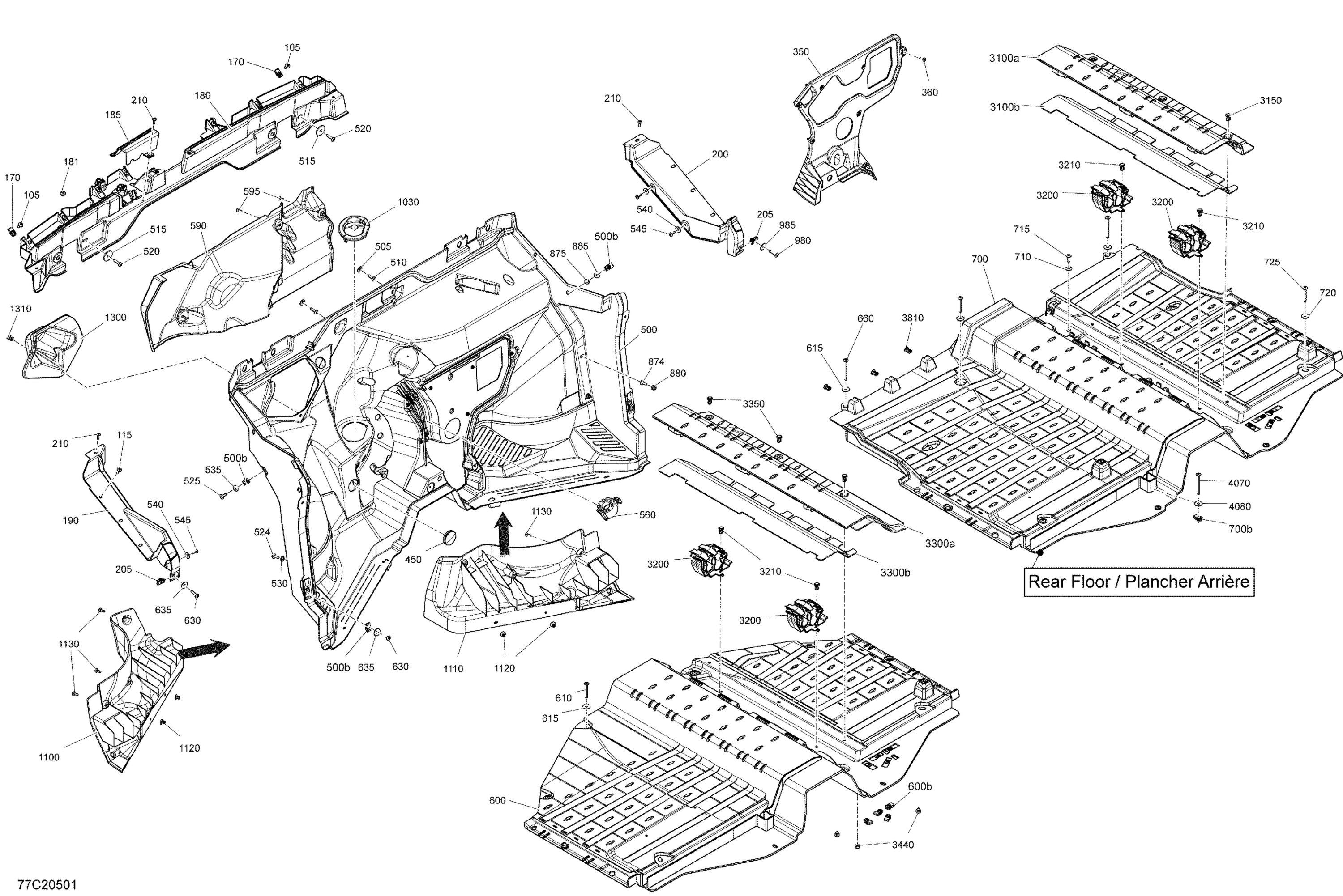 Схема узла: Cab Interior - Fire Wall Section