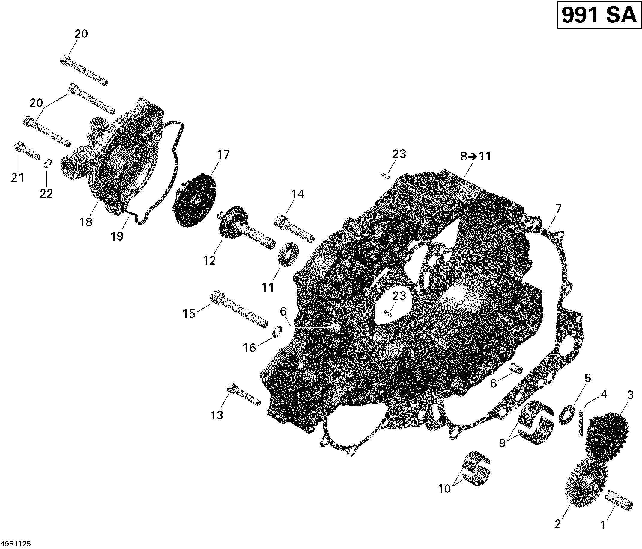 Схема узла: Clutch Cover And Water Pump