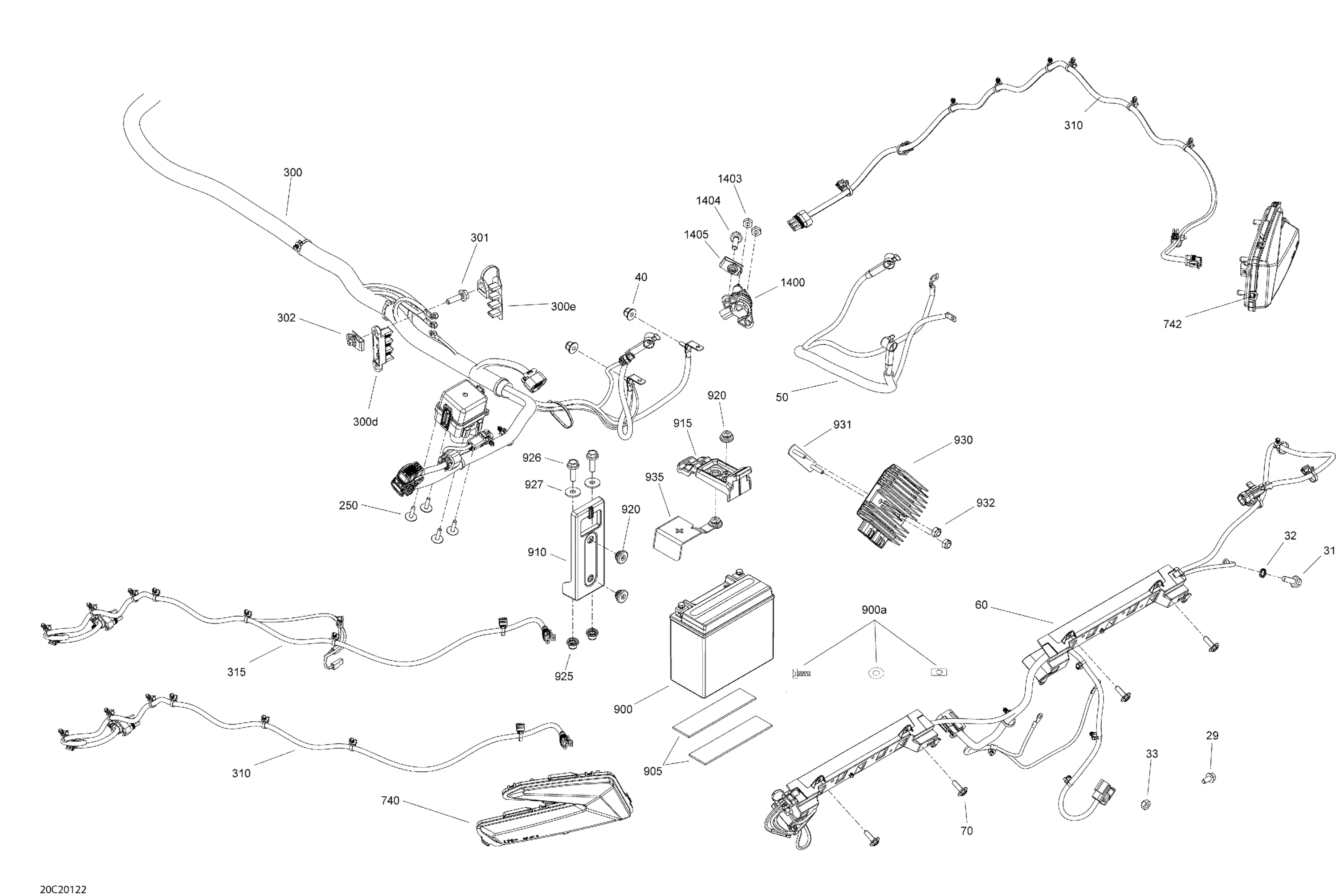 Схема узла: Electric - System - Rear Section