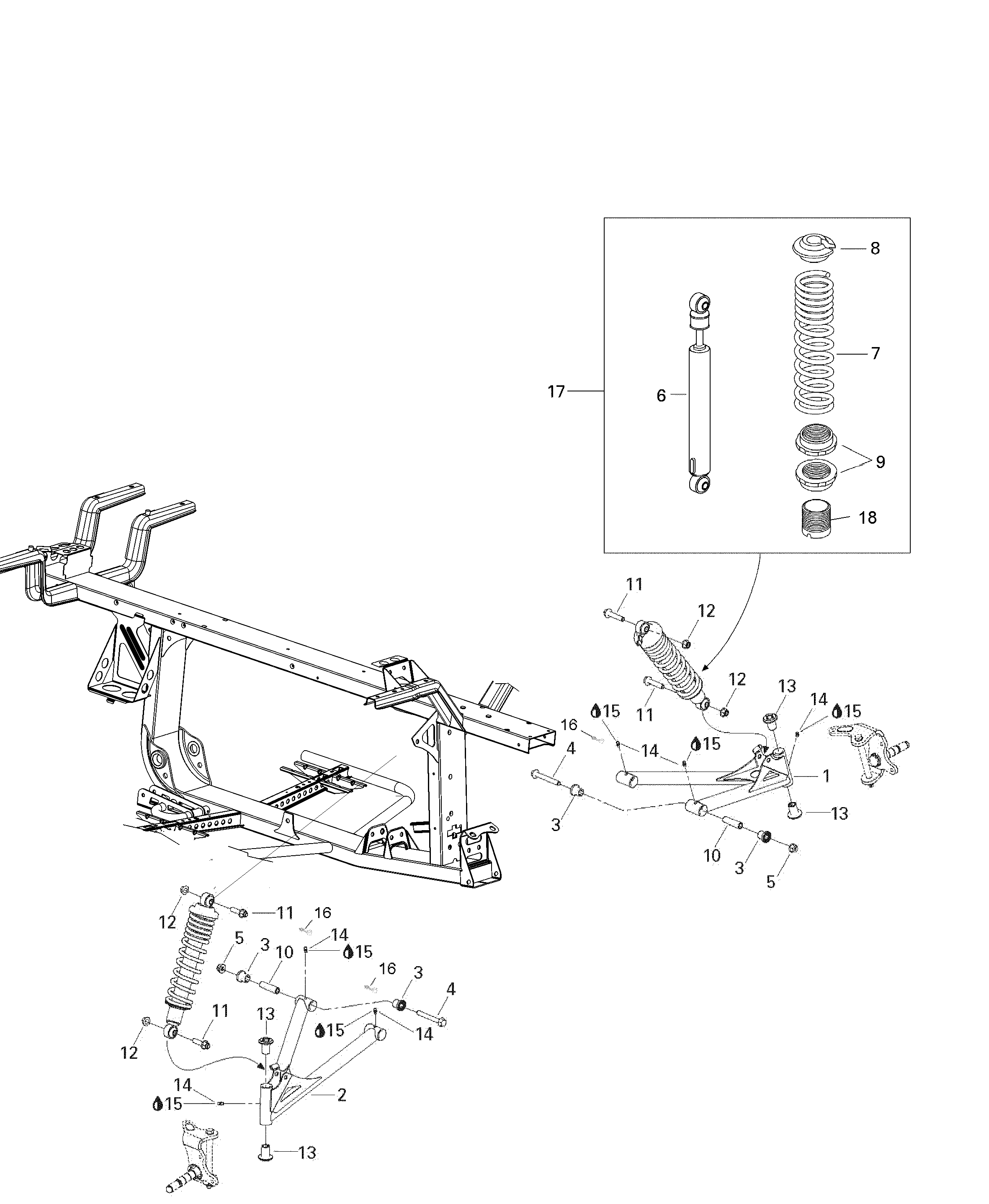 Схема узла: Front Suspension