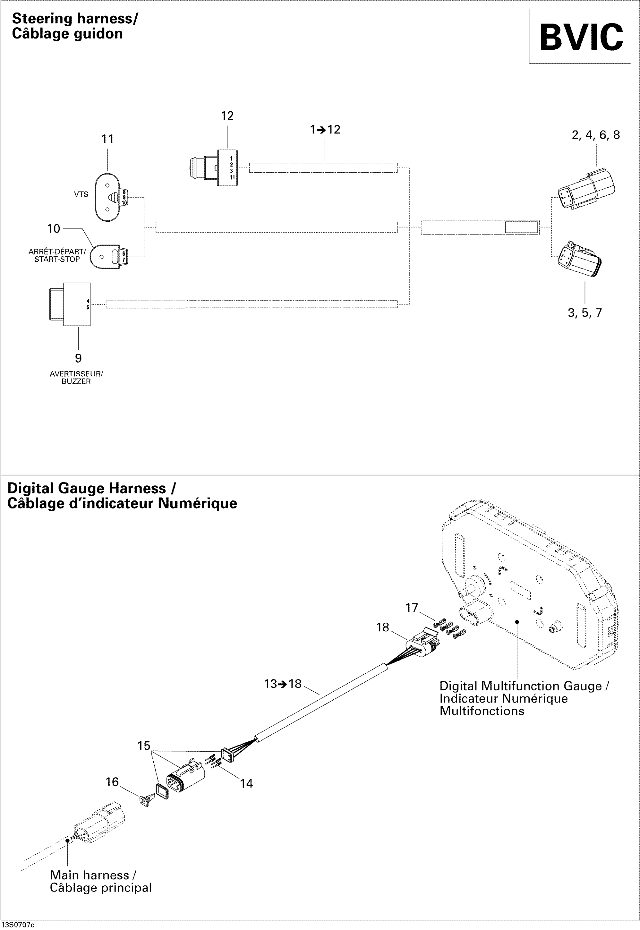 Схема узла: Electrical Harness BVIC 2