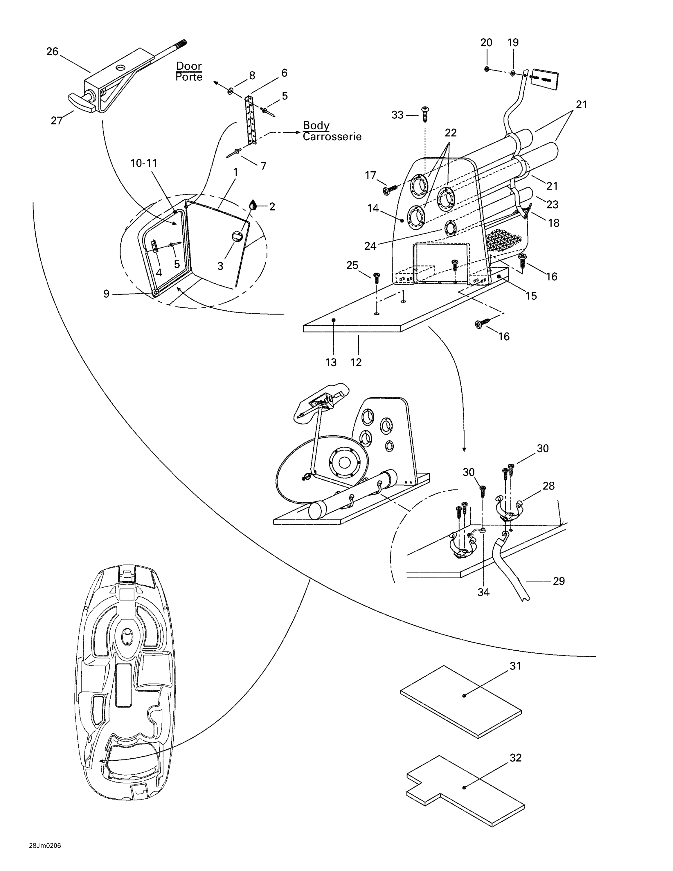 Схема узла: Storage Compartment