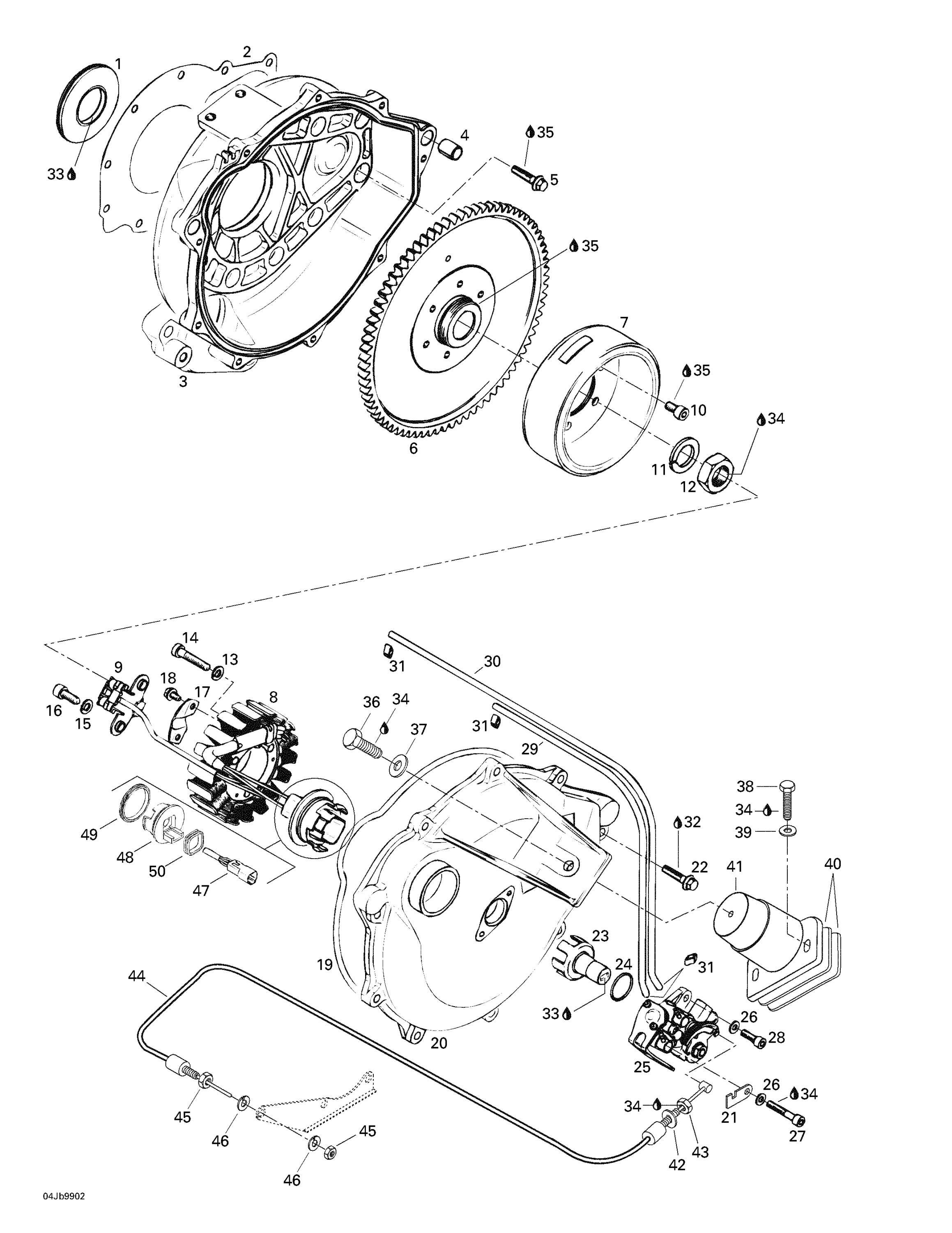 Magneto, Oil Pump