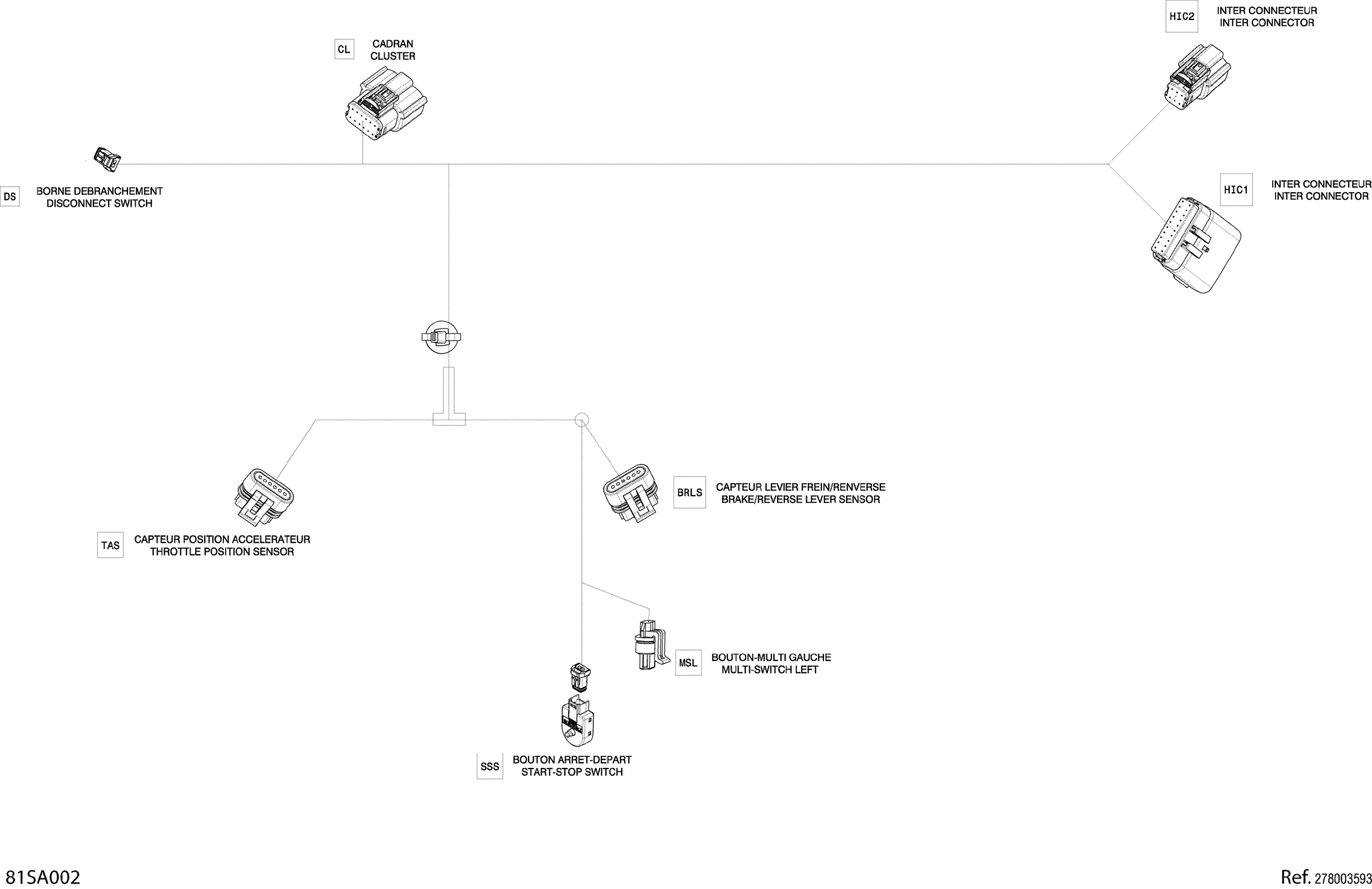 Схема узла: Electric - Steering Wiring Harness - 278003593