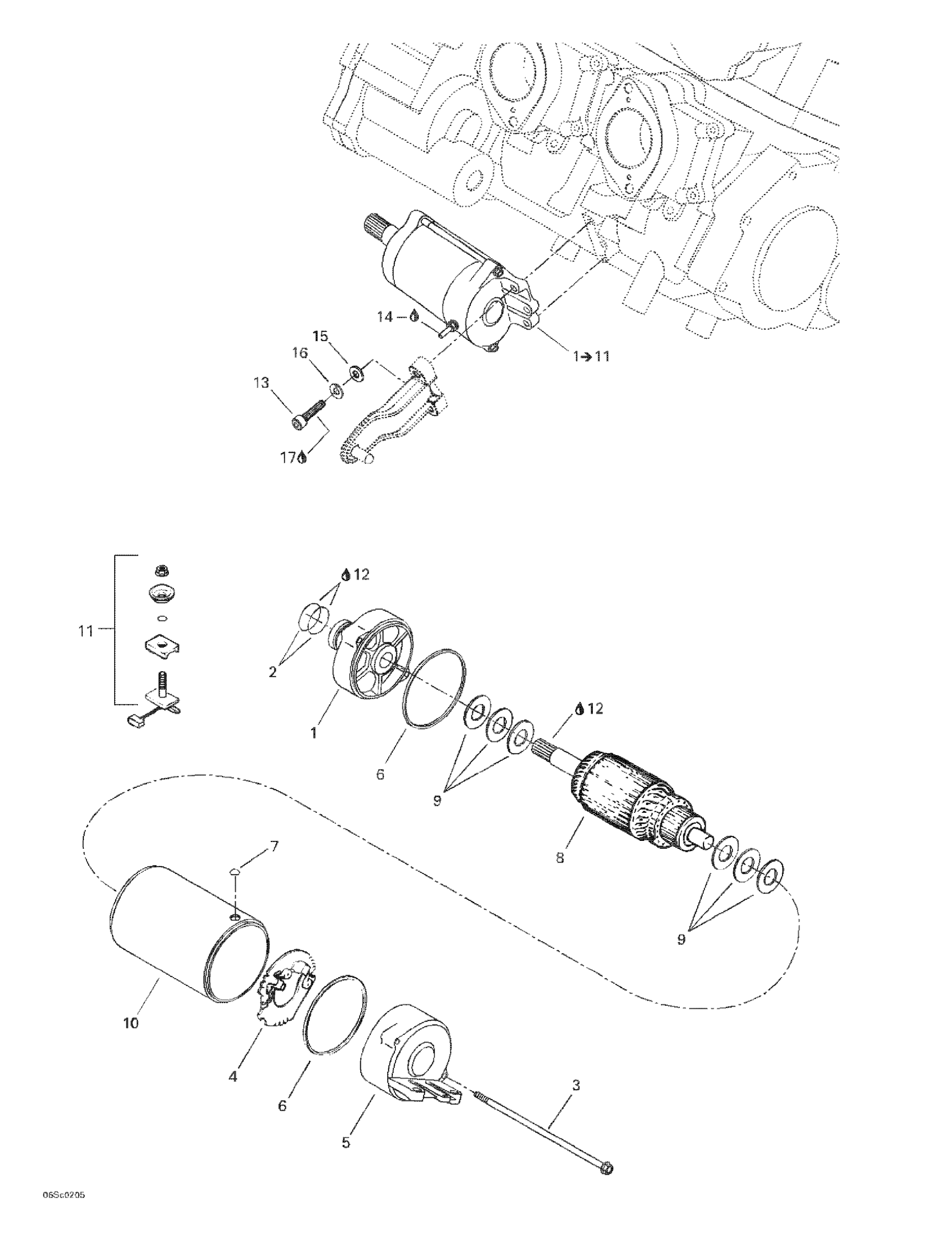Схема узла: Starter