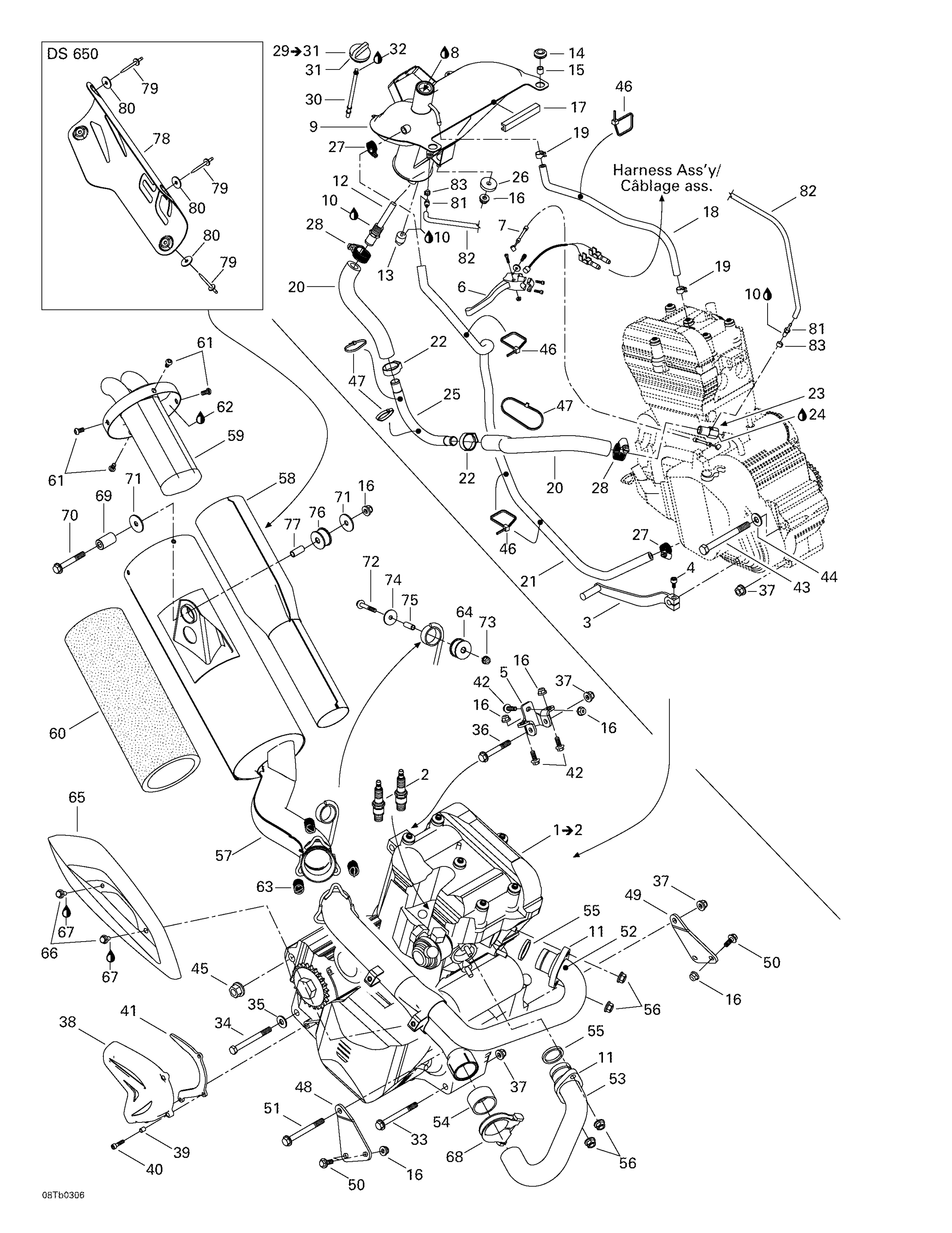 Схема узла: Exhaust And Engine System