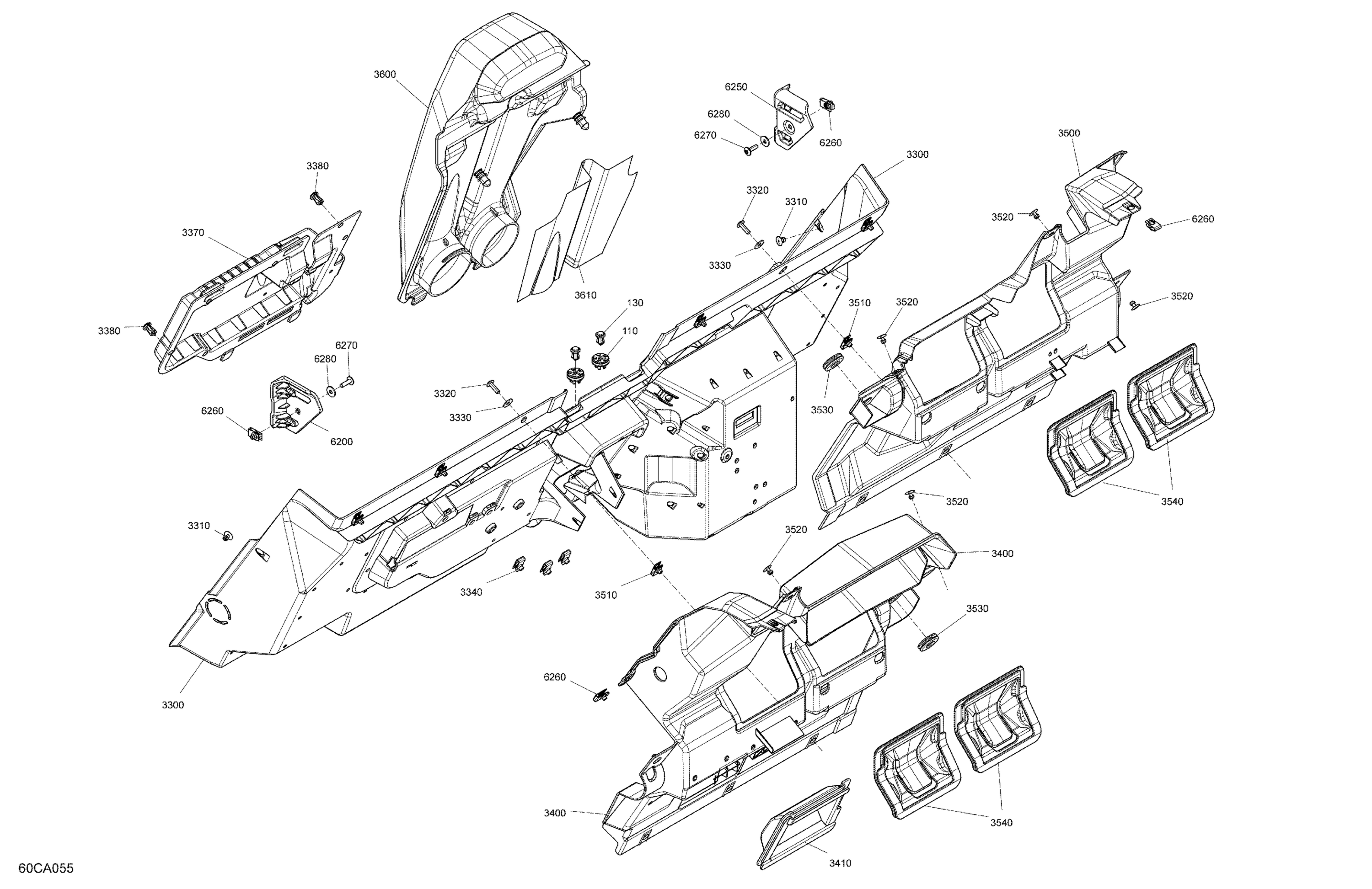 Body - Cab Interior - Back Wall