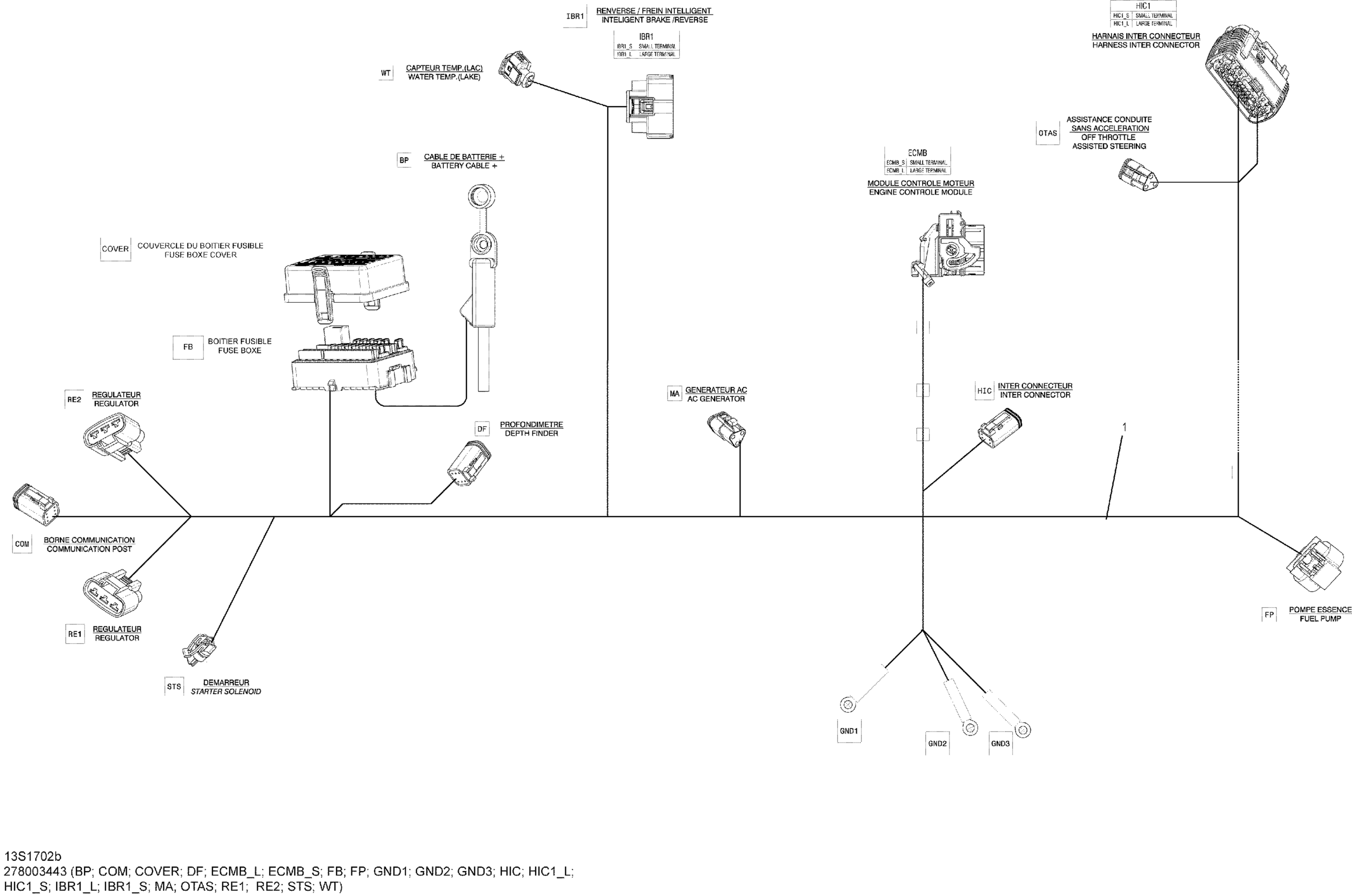 Electrical Harness - Main Harness - 278003443 (Refer to Electrical System for Model)