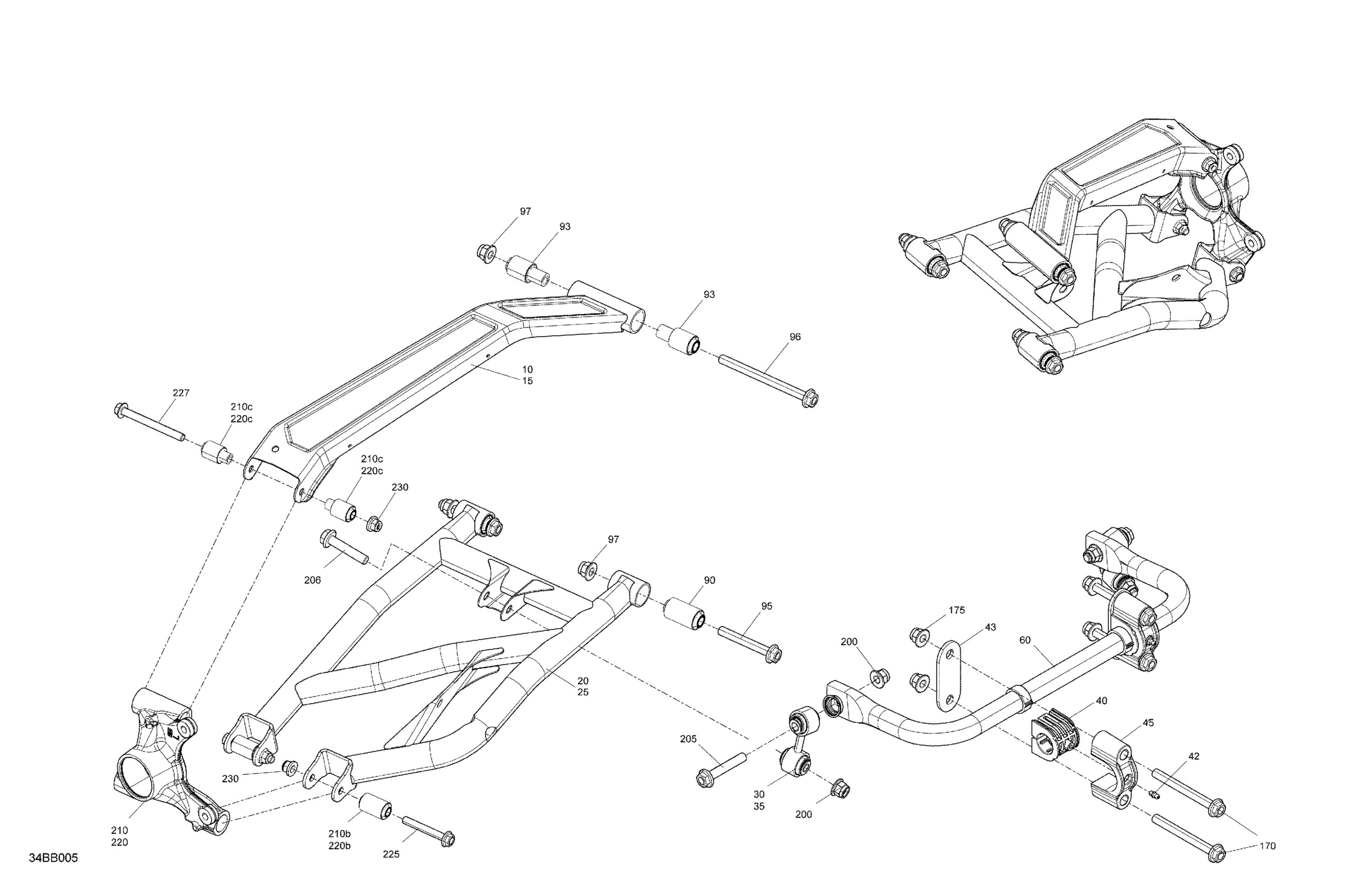 Схема узла: Suspension - Rear Components