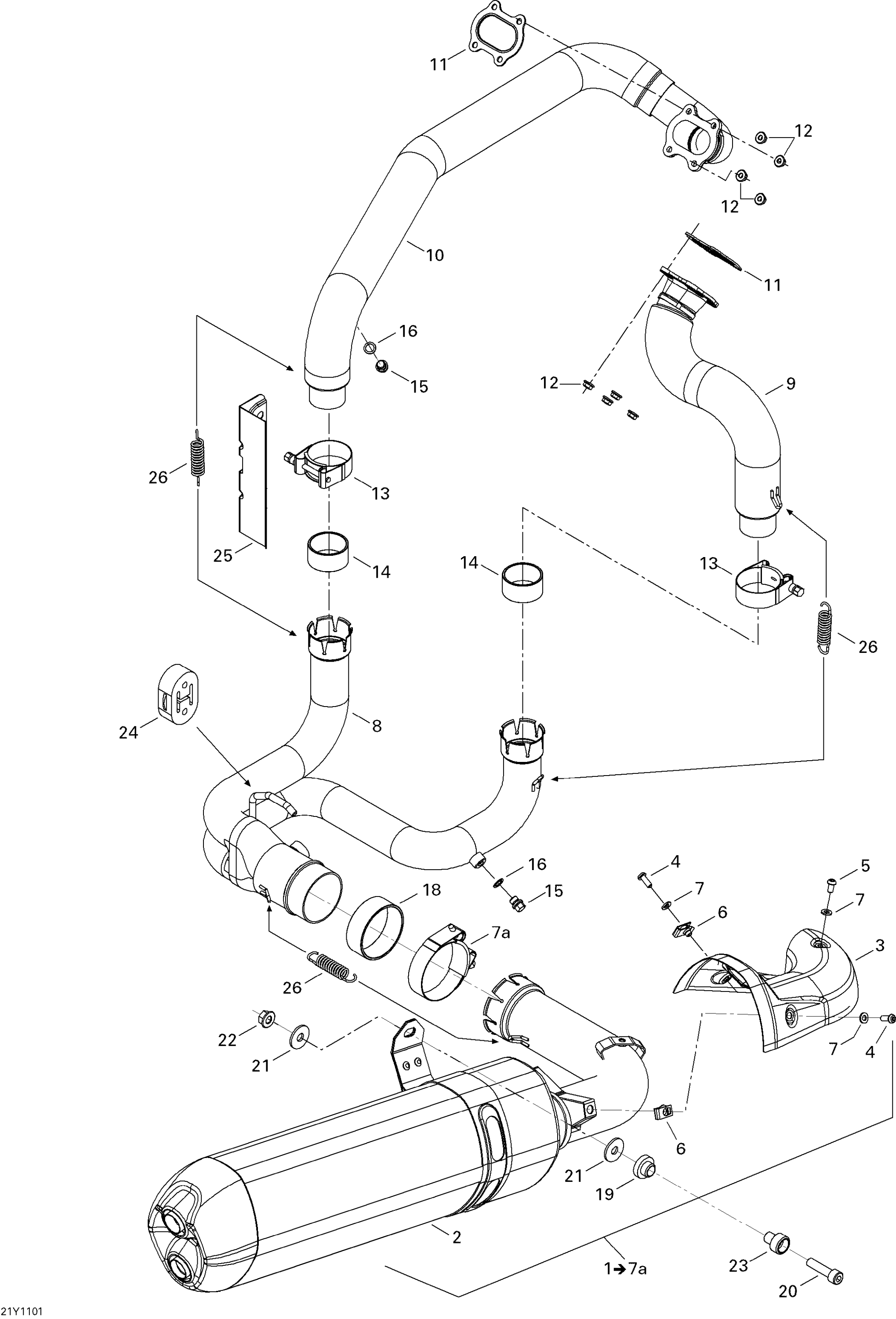 Схема узла: Exhaust System