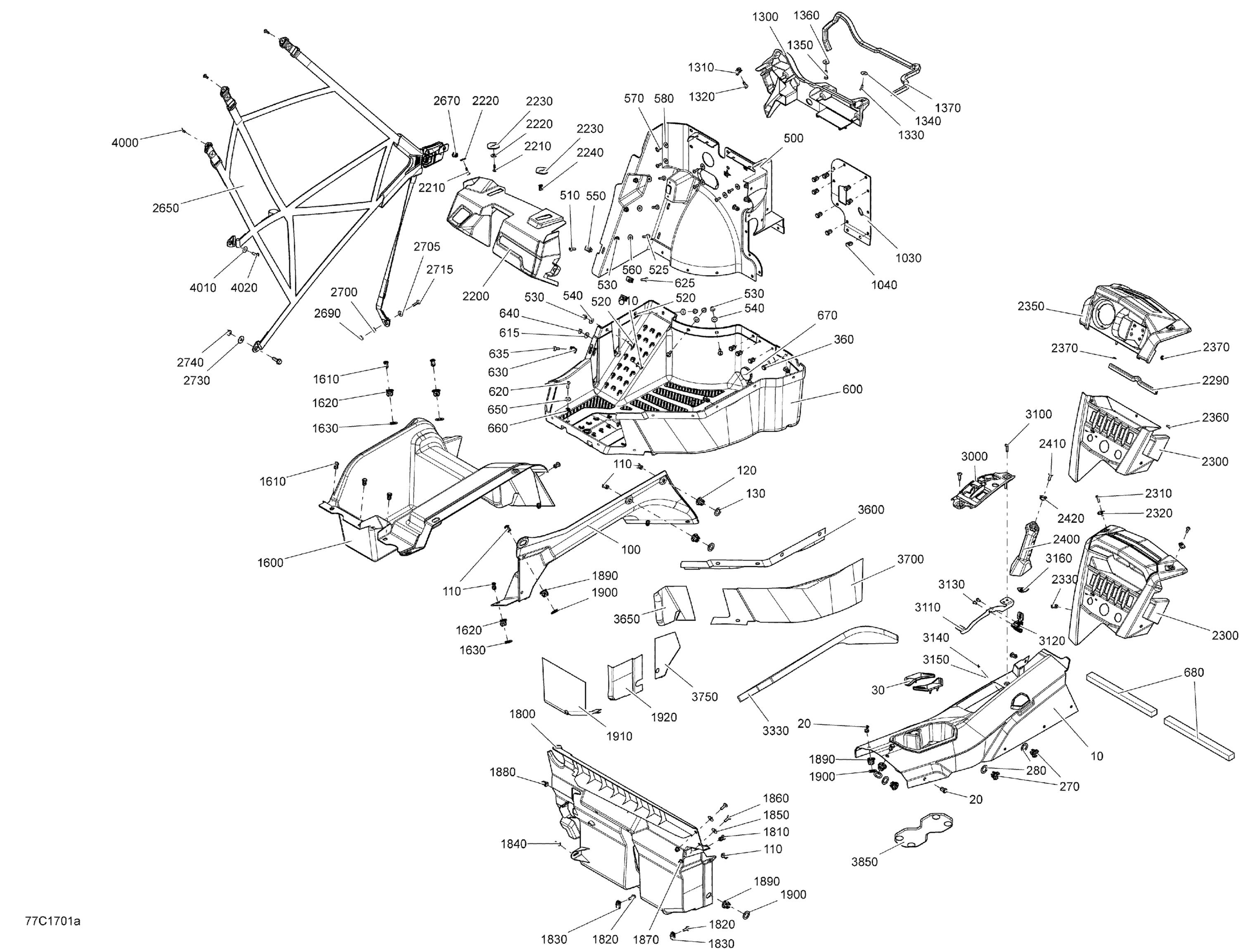 Cab Interior Commander Non MAX - Cab