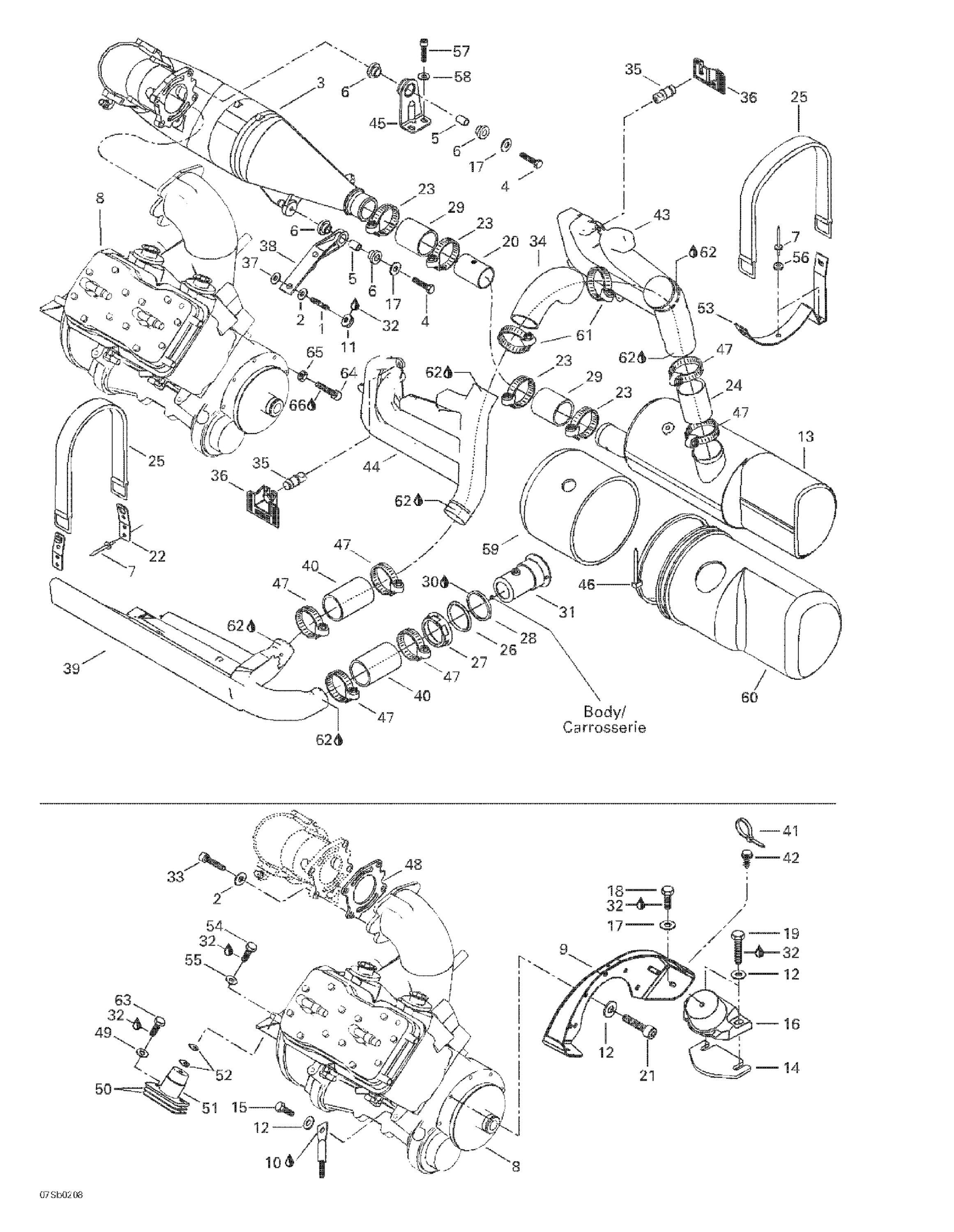 Engine Support And Muffler