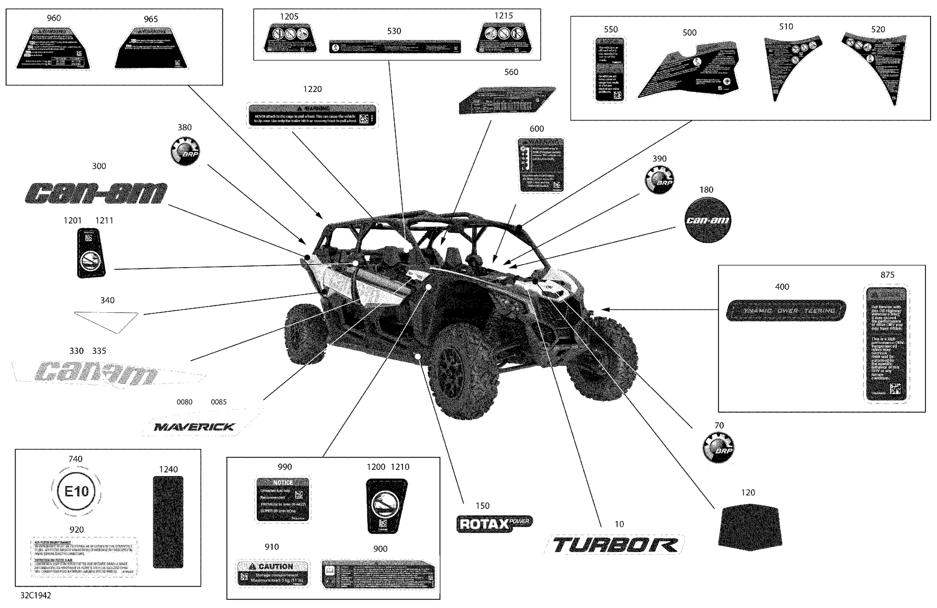 Decals -  Turbo R - Package STD