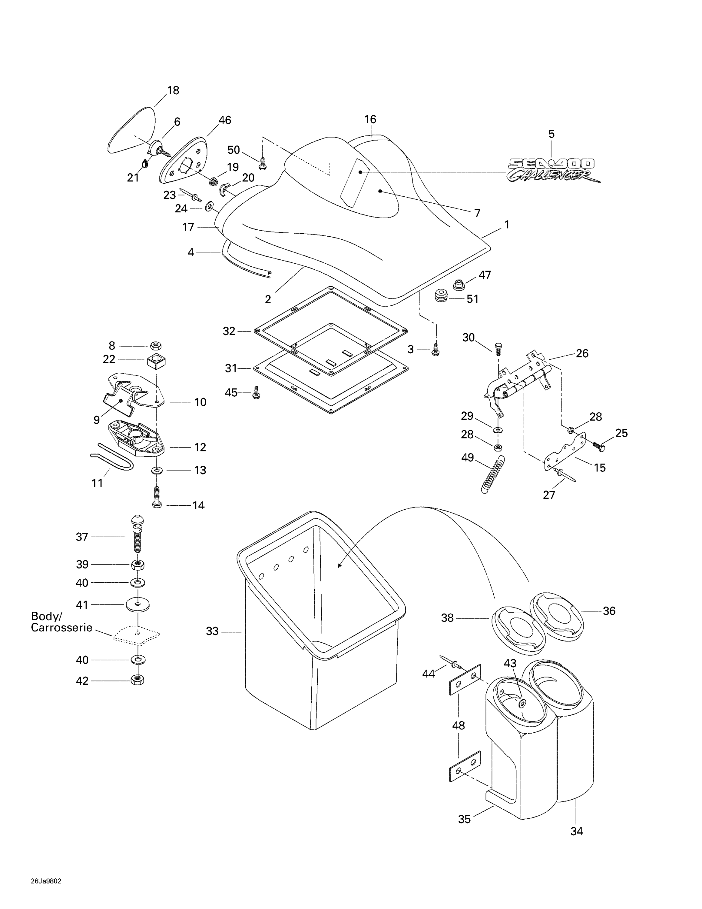 Front Storage Compartment