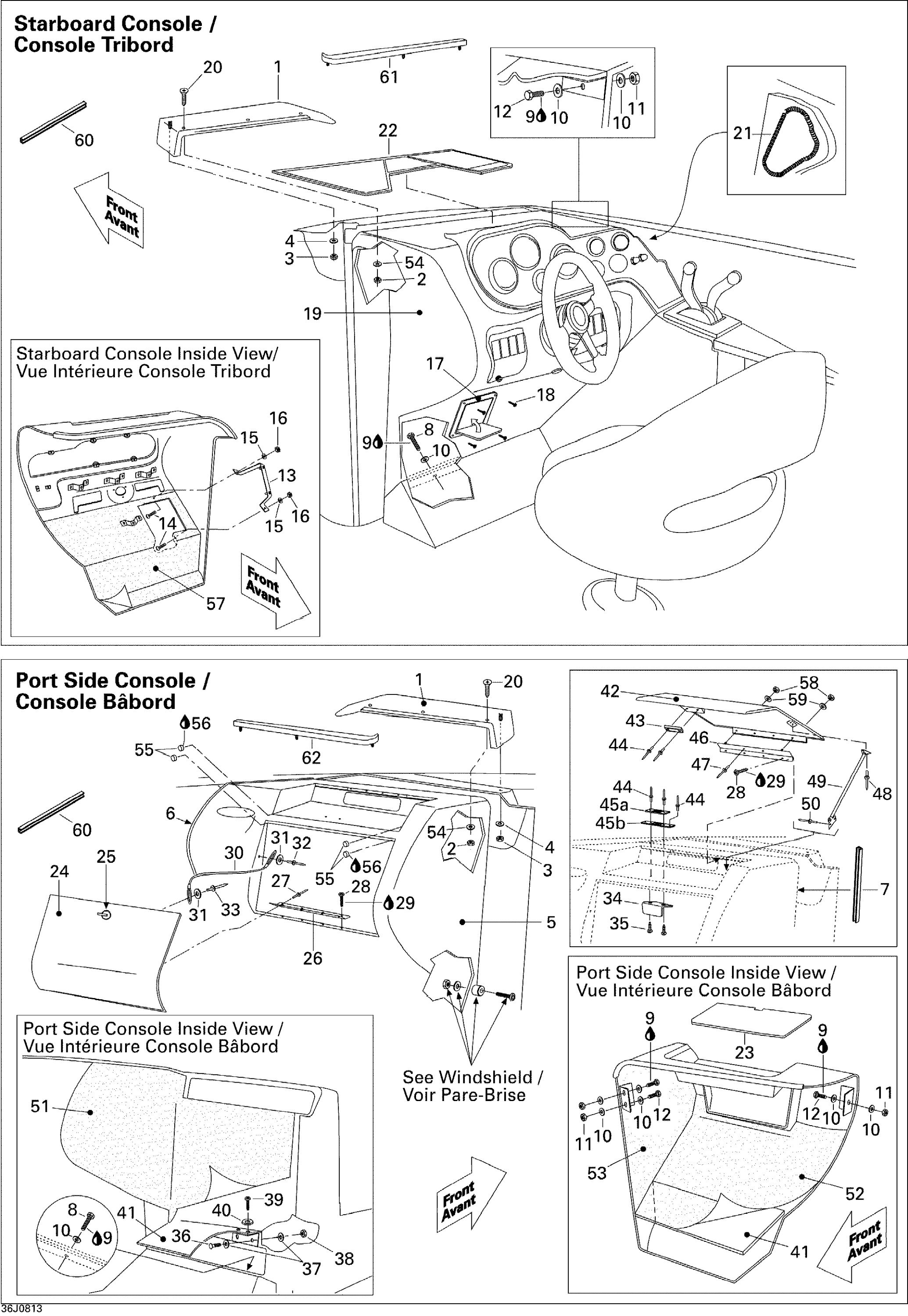 Front Console And Glove Box