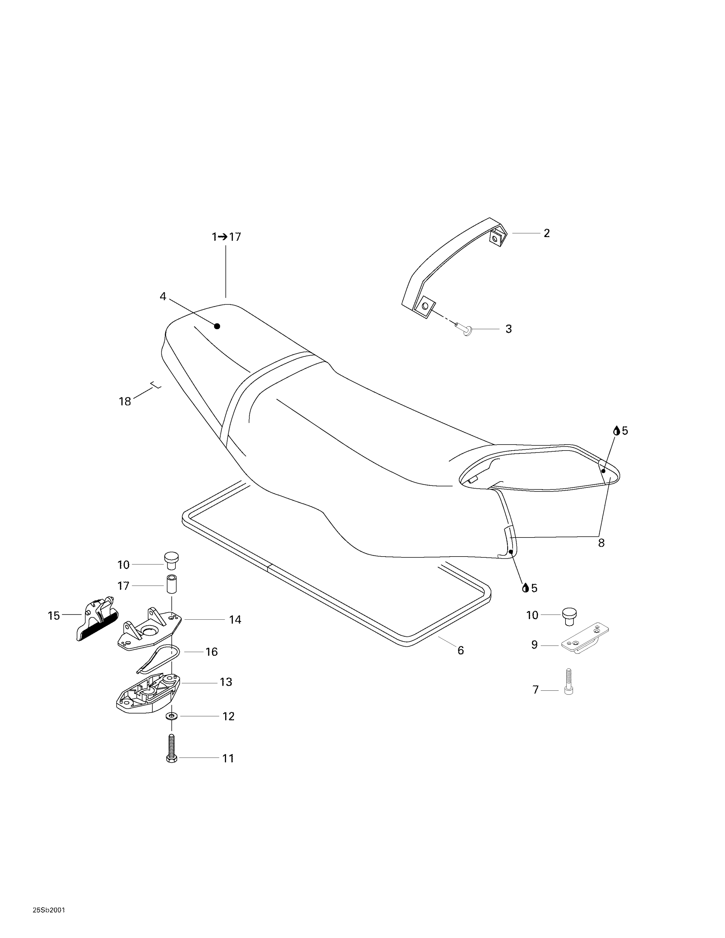 Схема узла: Seat And Engine Cover