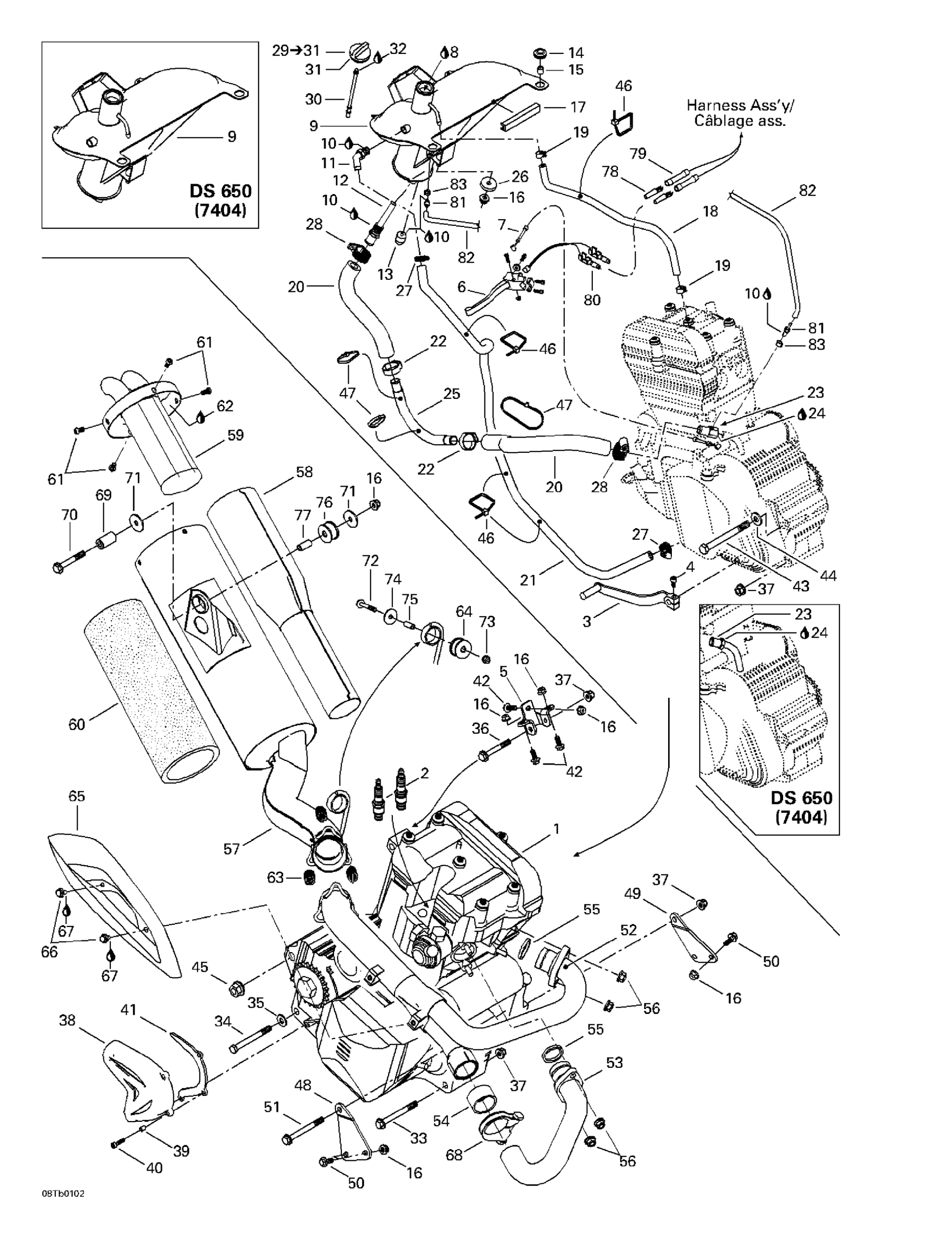 Схема узла: Exhaust And Engine System
