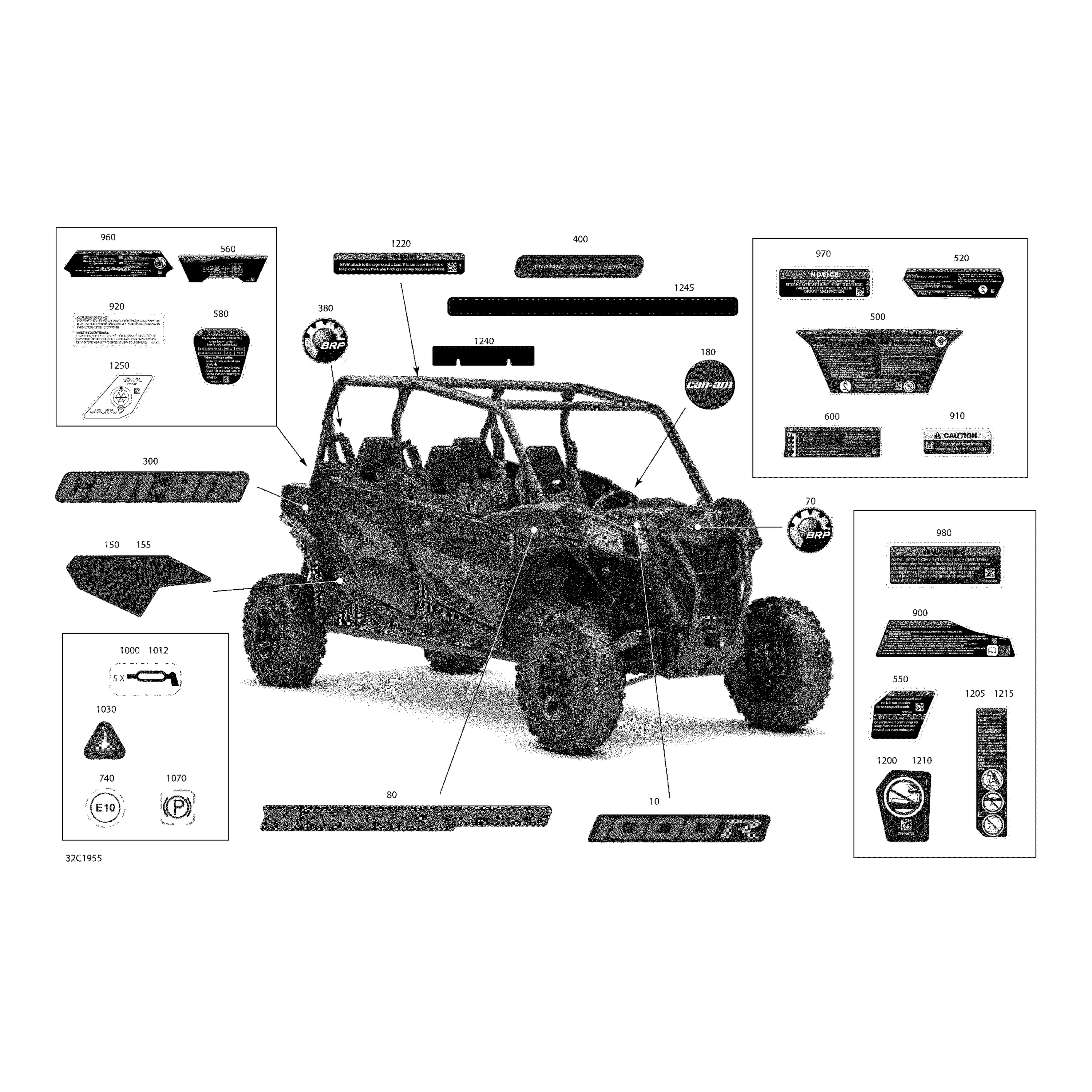 Схема узла: Decals - 1000R - Package DPS
