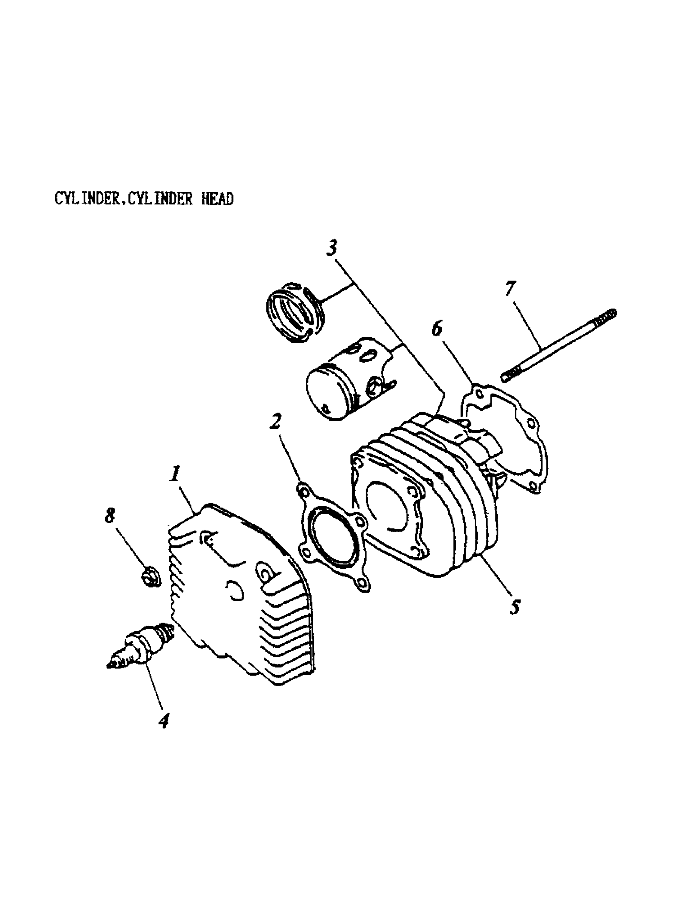 Cylinder, Cylinder Head 166-01