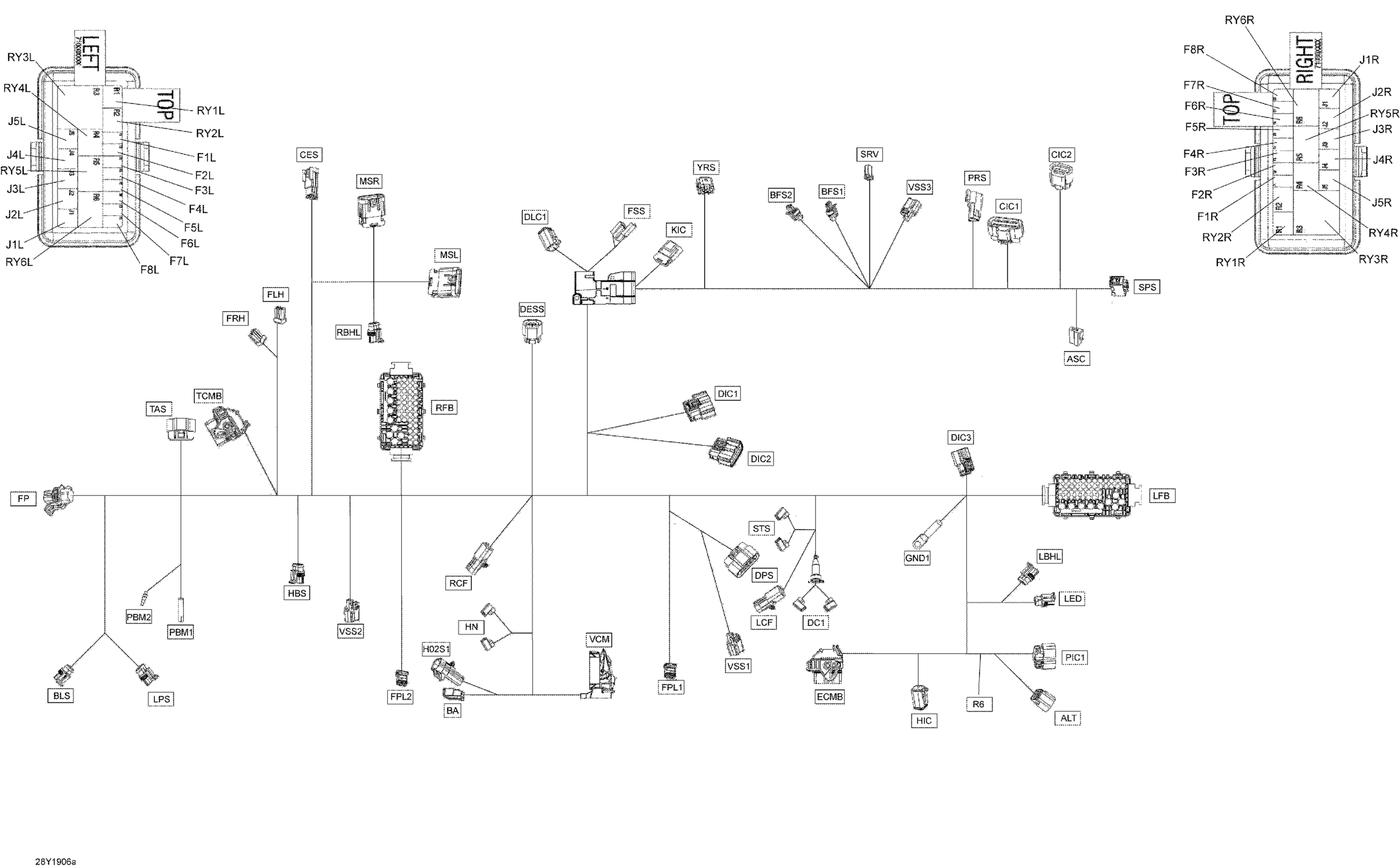 Схема узла: Electrical Harness Main