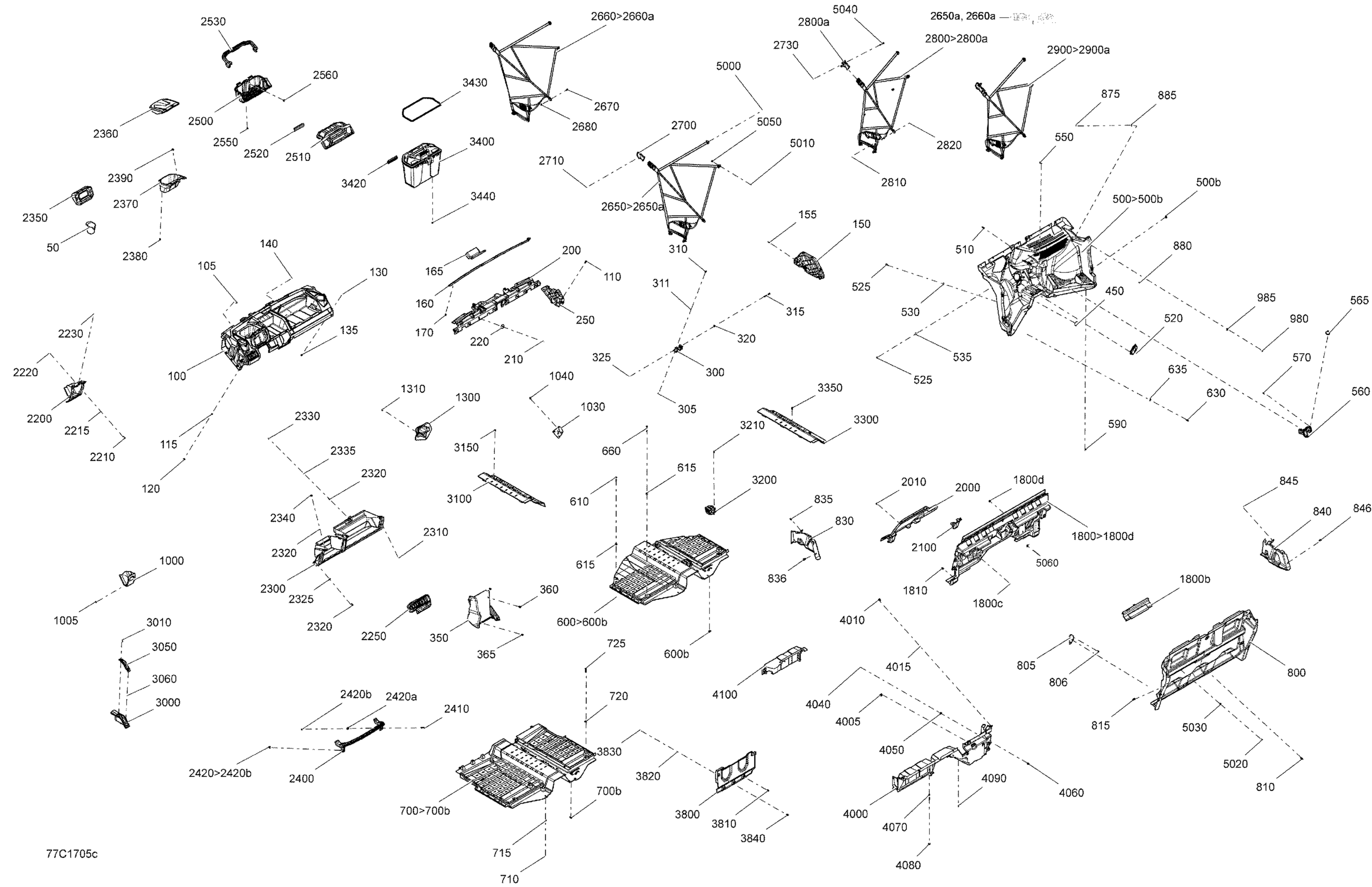 Схема узла: Cab Interior - All Models
