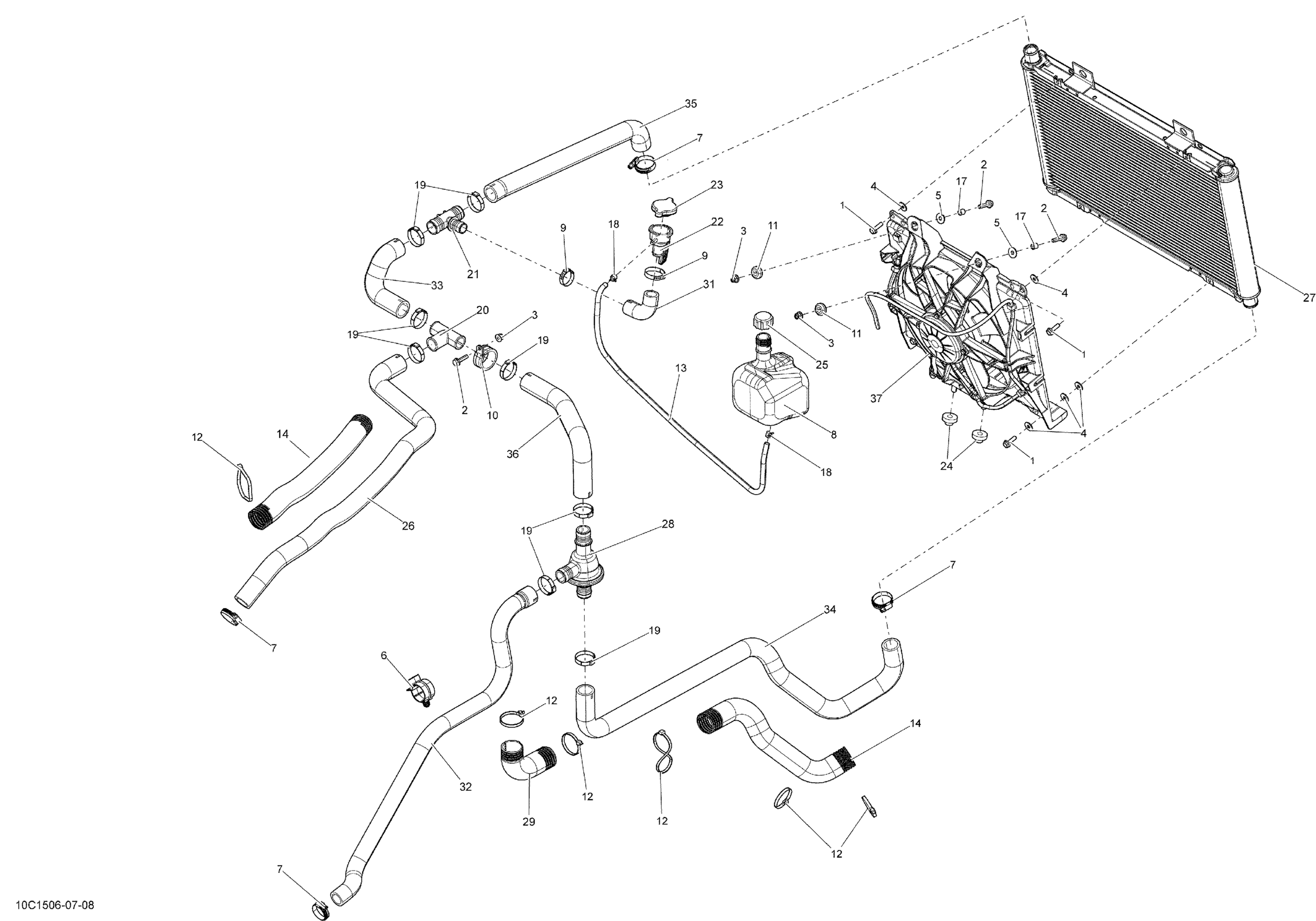 Схема узла: Cooling System _10C1510