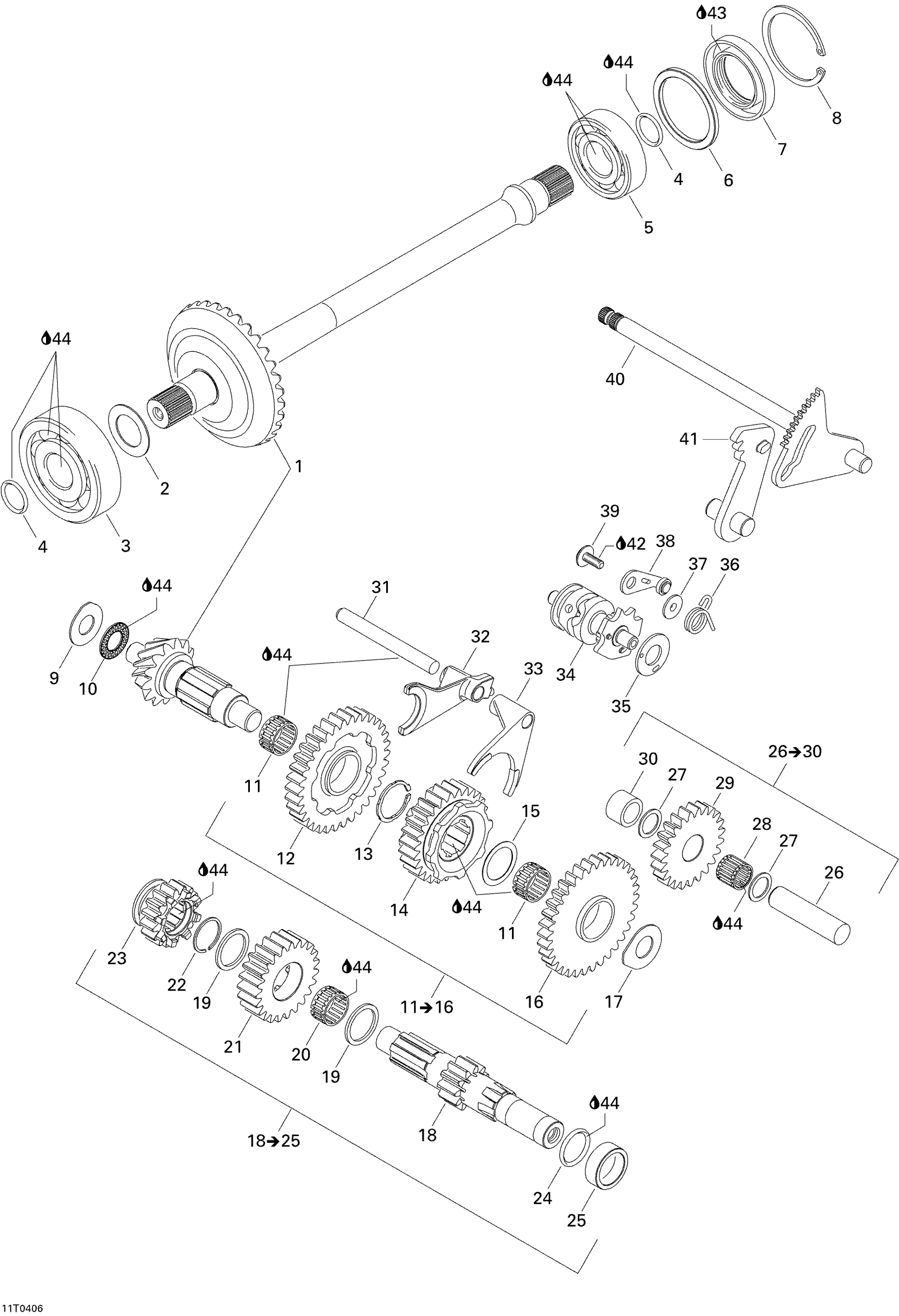 Схема узла: Gear Shift