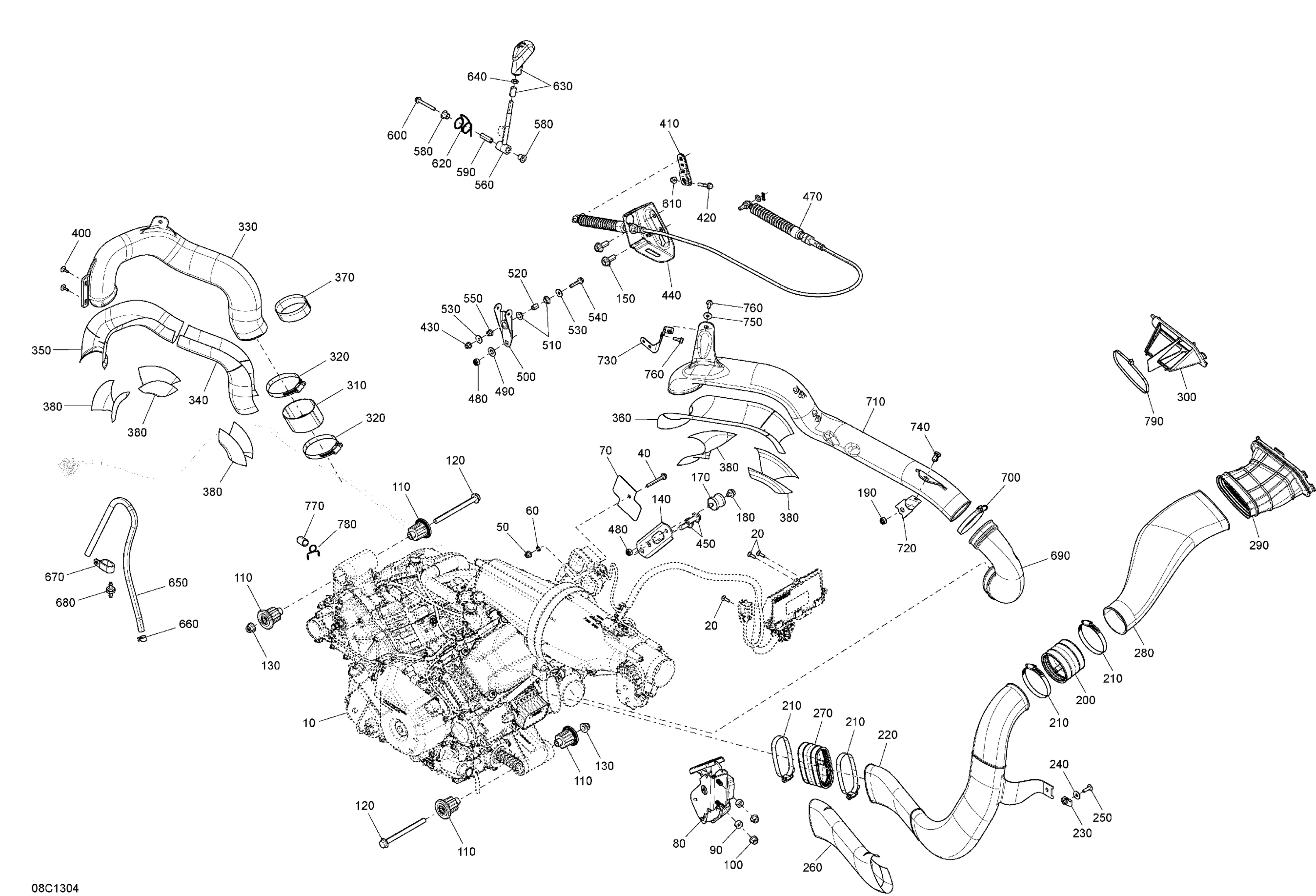 Схема узла: Engine And Engine Support