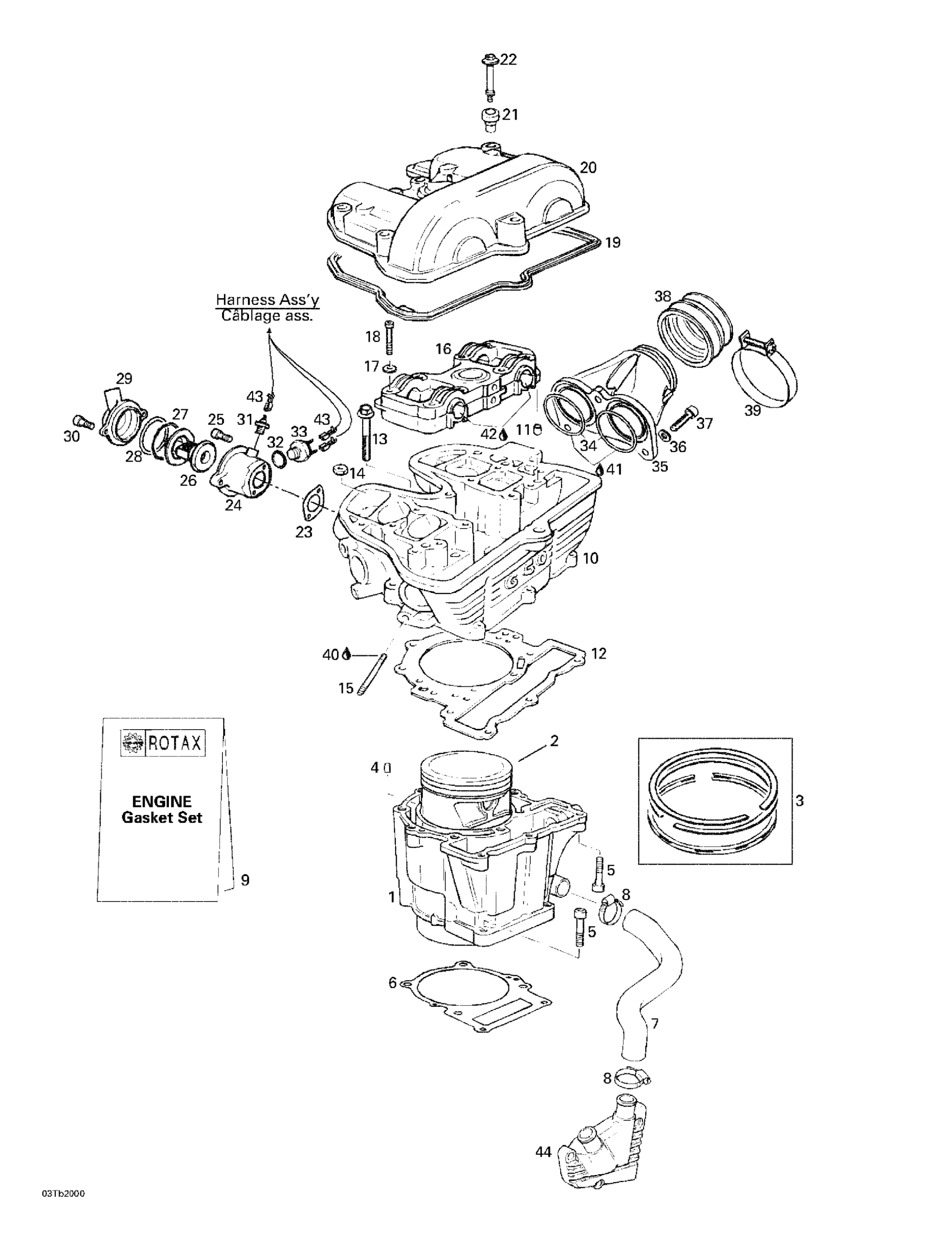 Схема узла: Cylinder, Cylinder Head