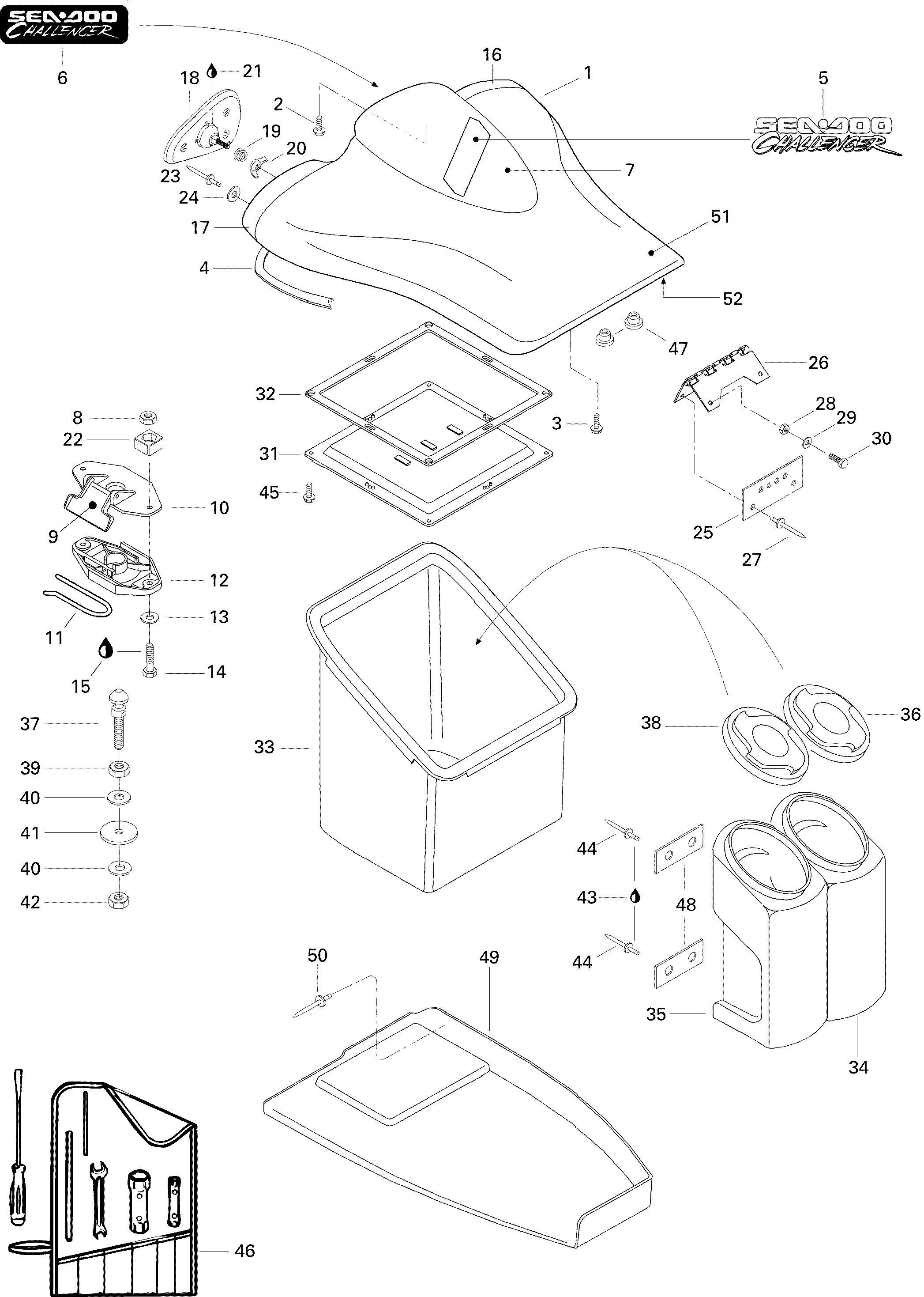 Storage Compartment, Front
