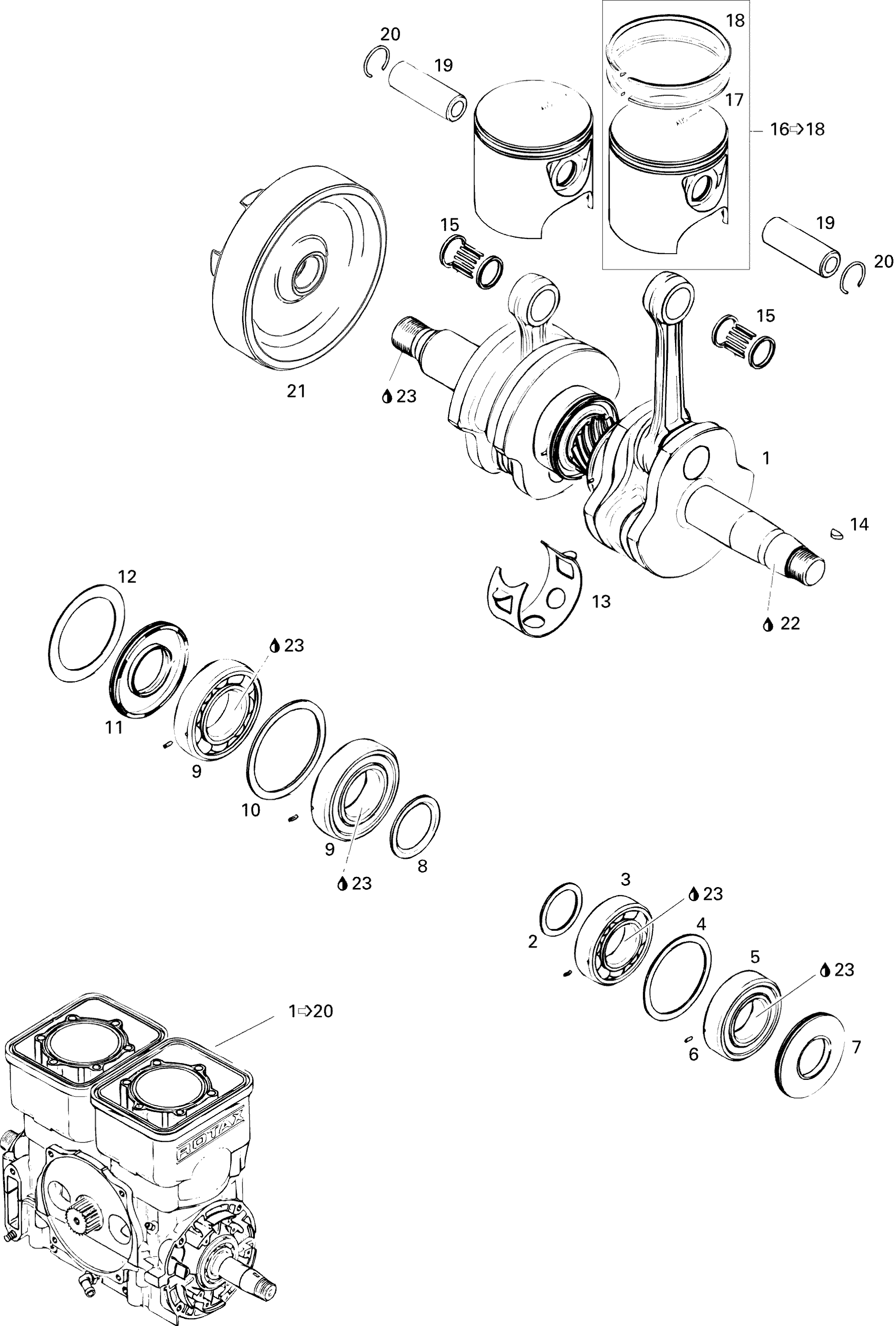 Crankshaft And Pistons