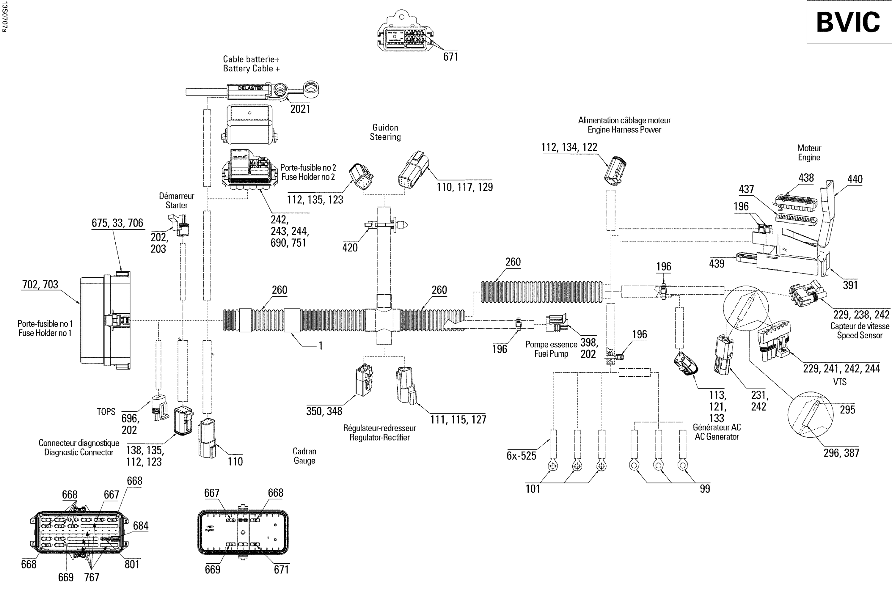 Схема узла: Electrical Harness BVIC 1