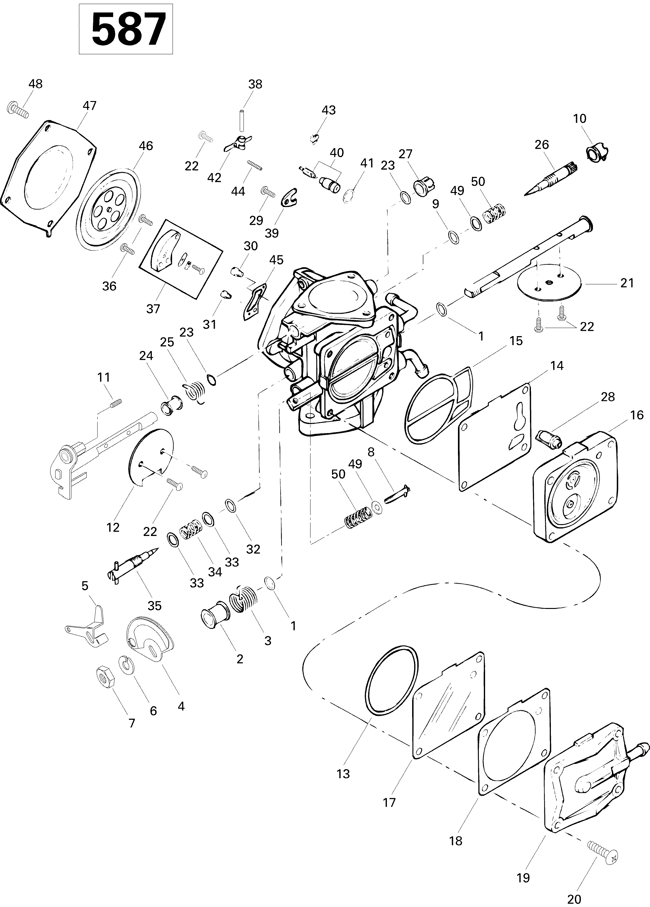 Схема узла: Carburetor SPI