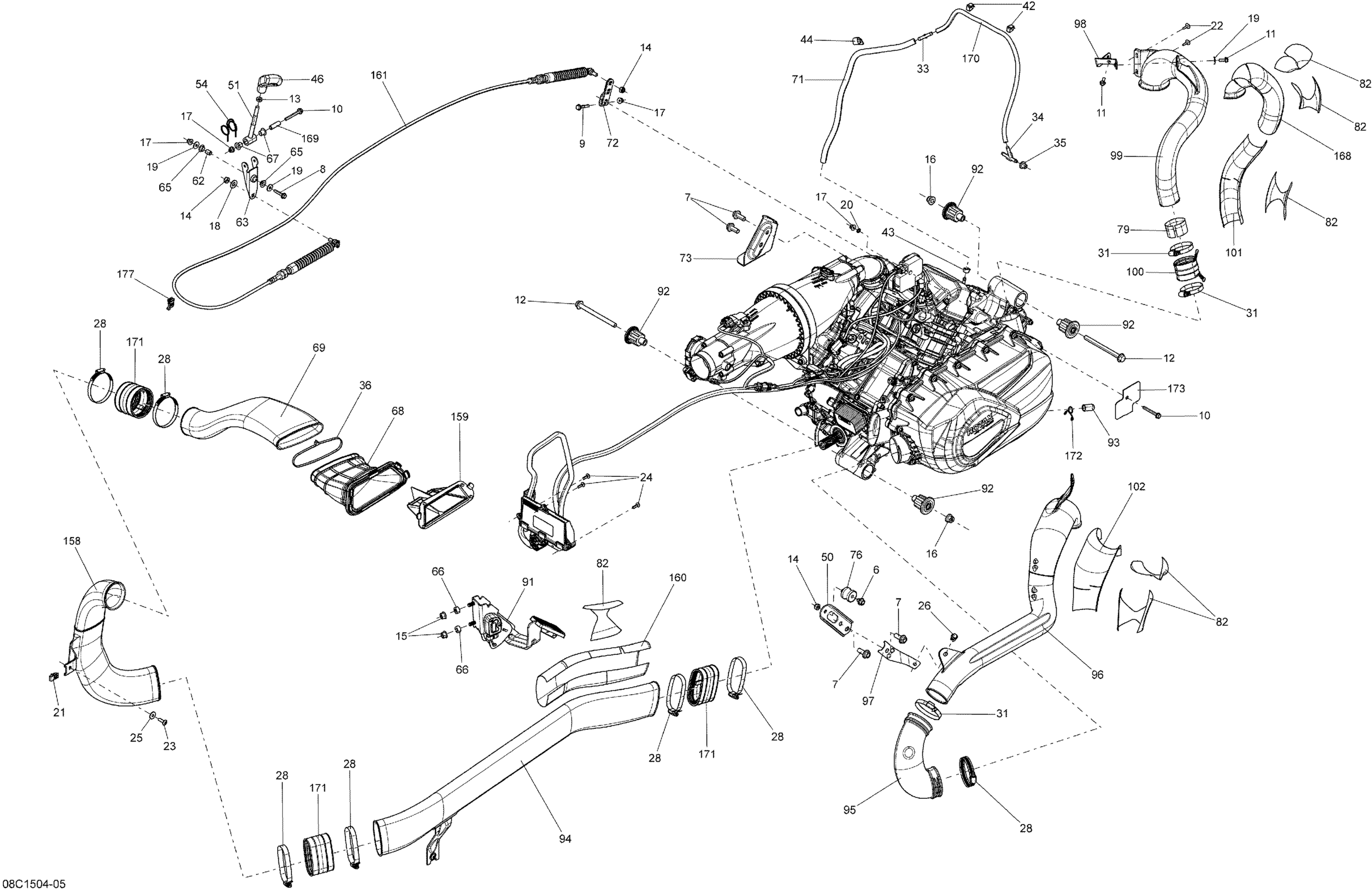 Схема узла: Engine _08C1505
