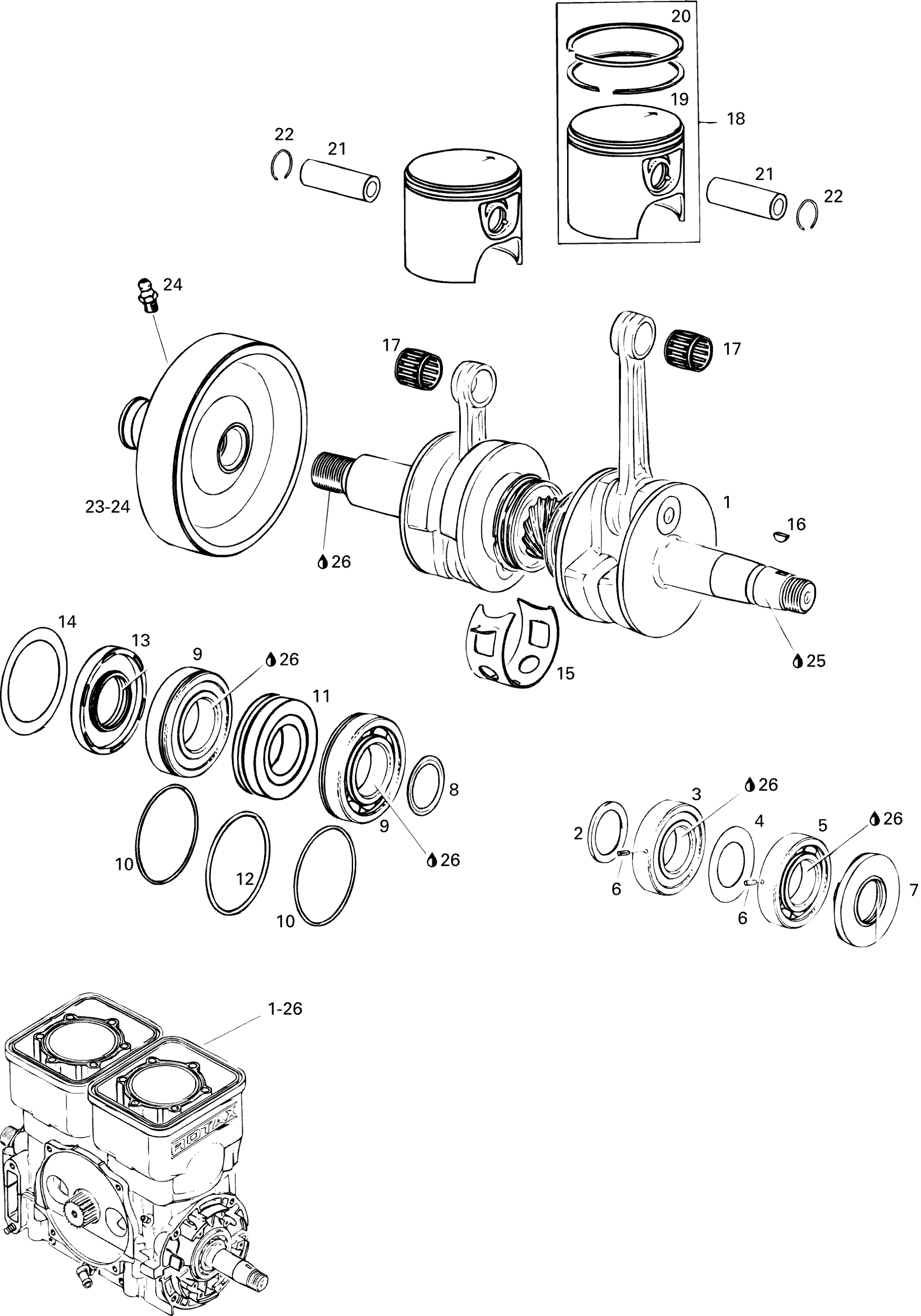 Crankshaft And Pistons
