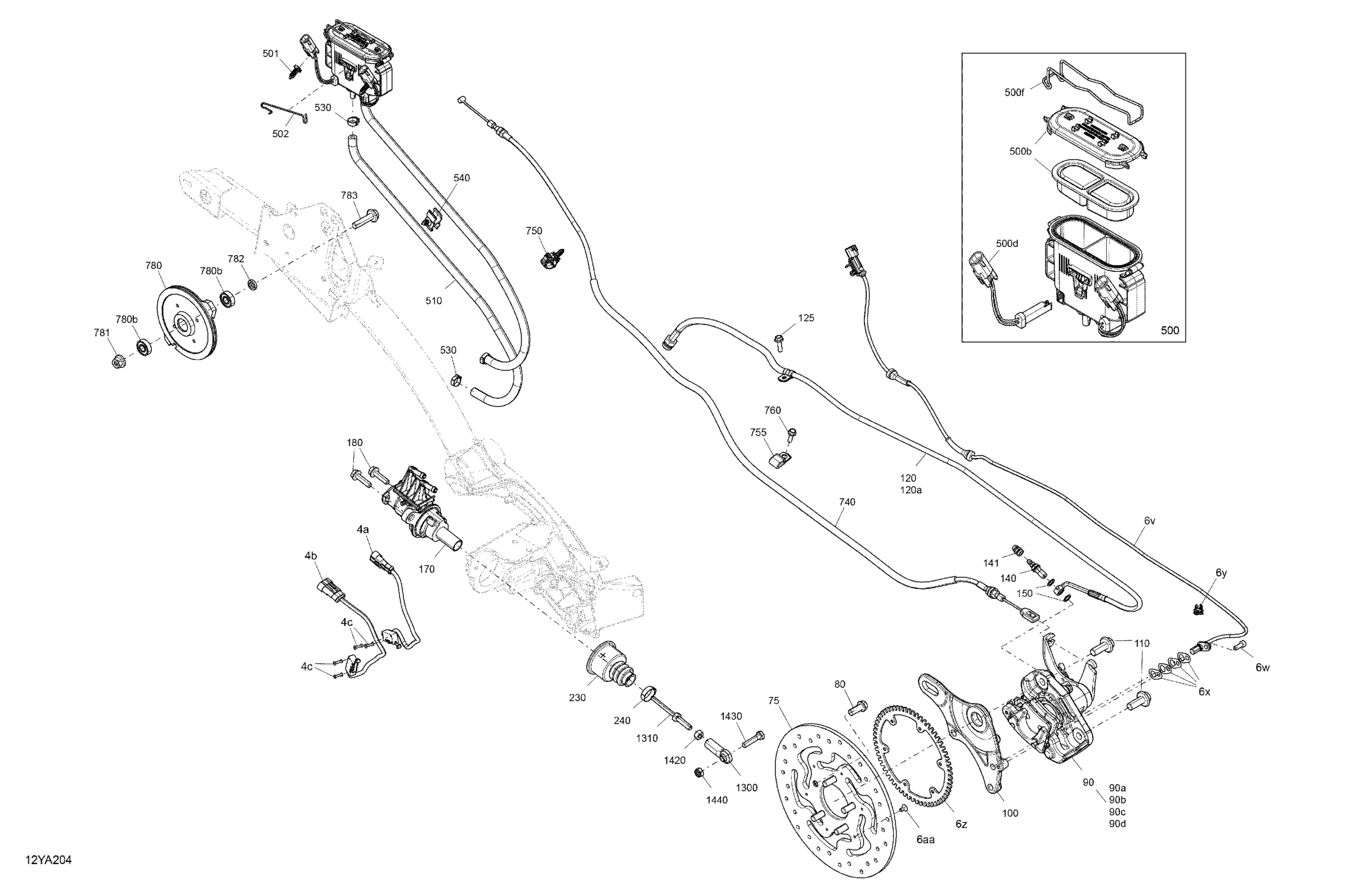 Схема узла: Mechanic - Rear Brake