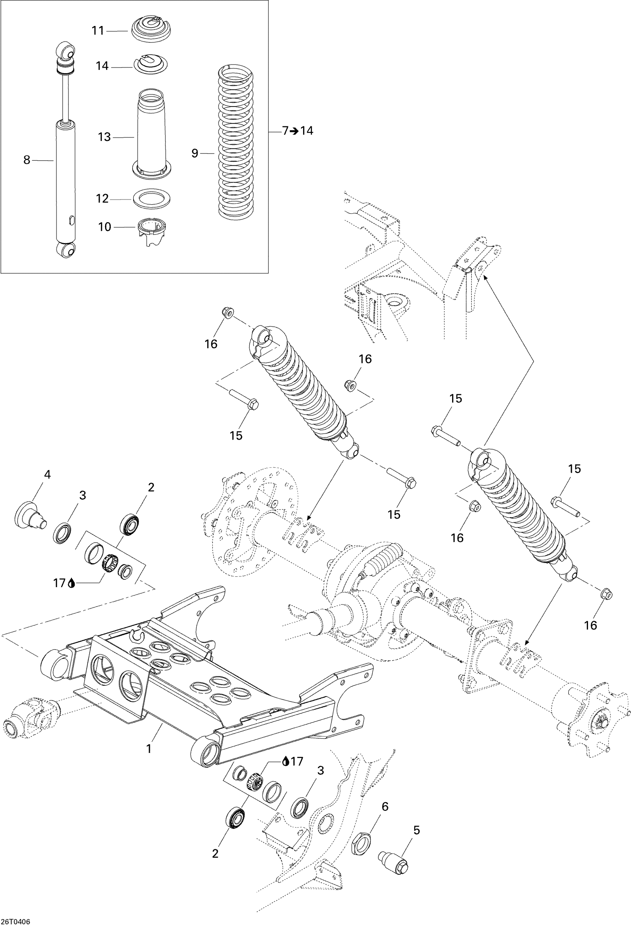 Схема узла: Rear Suspension