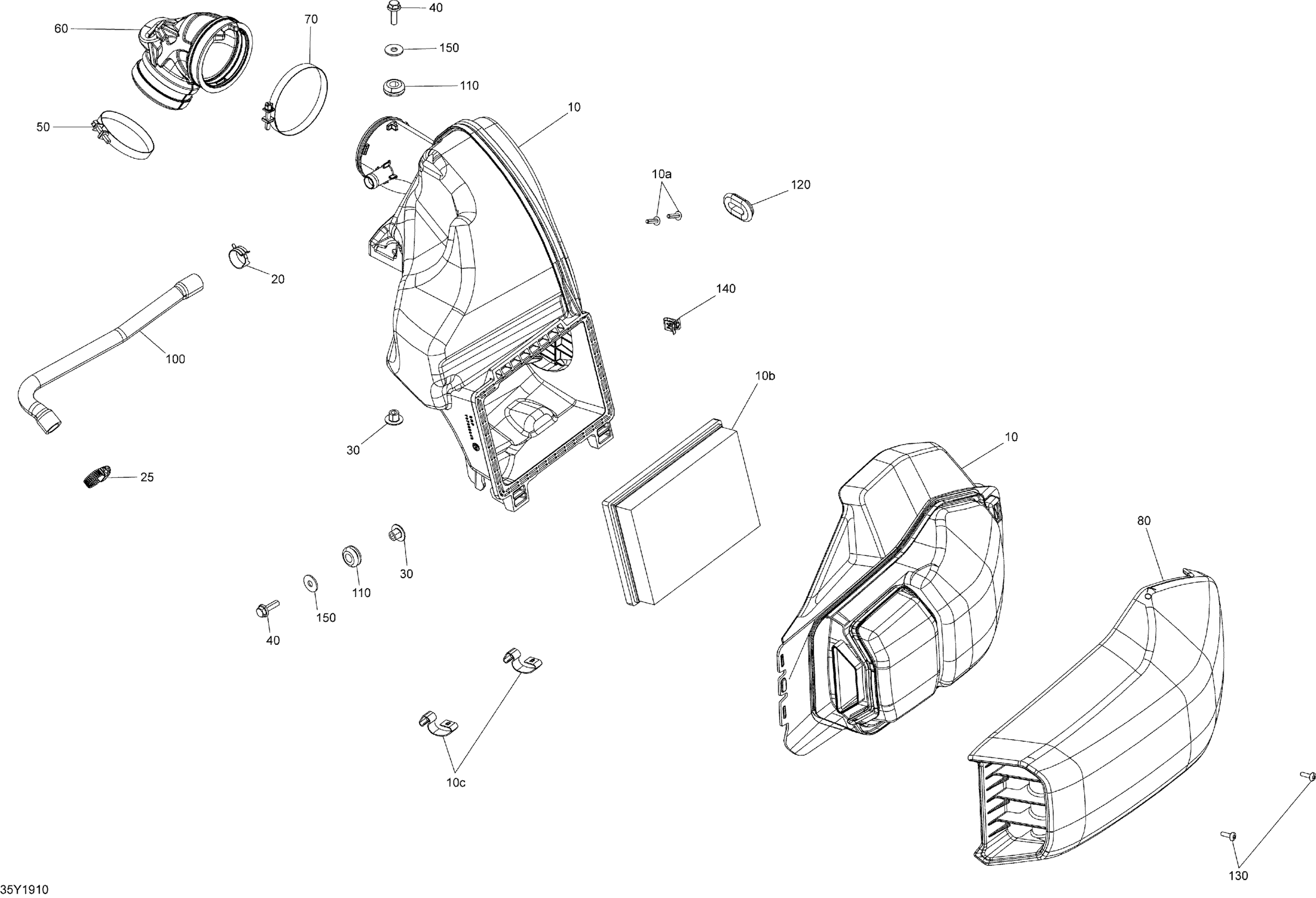 Air Intake - Engine - Air Filter / Air Box