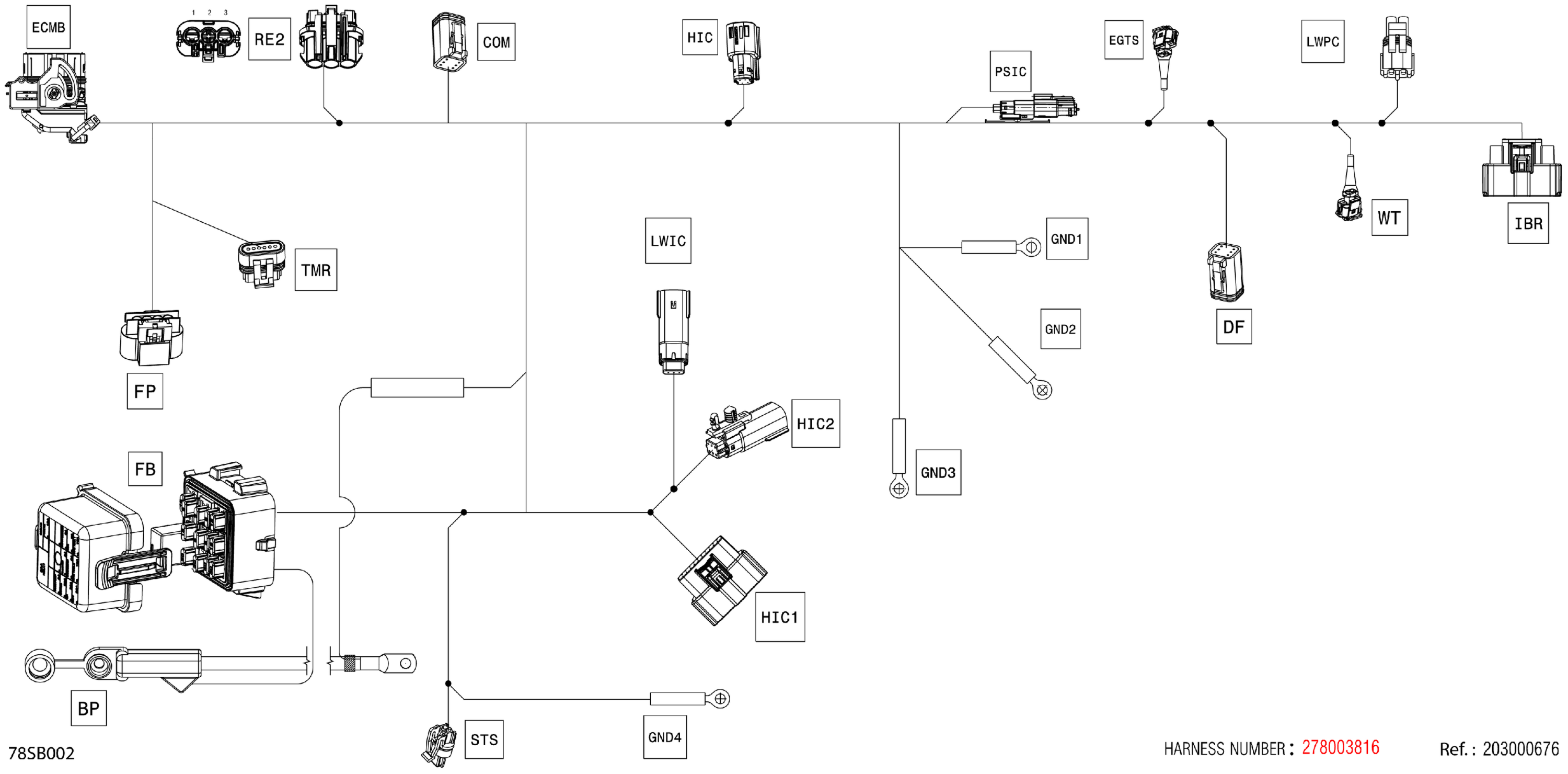 Electric - Main Harness - 278003816