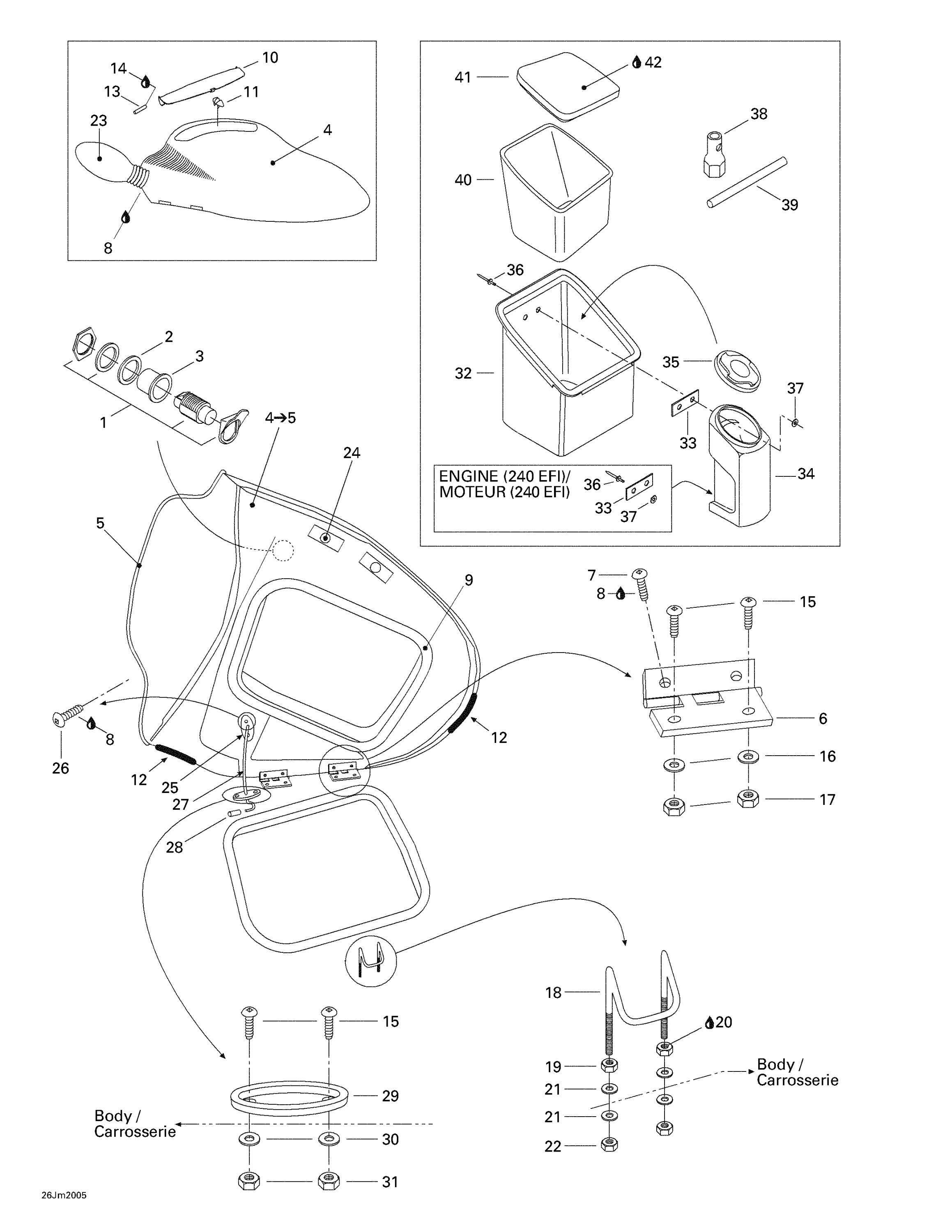 Front Storage Compartment