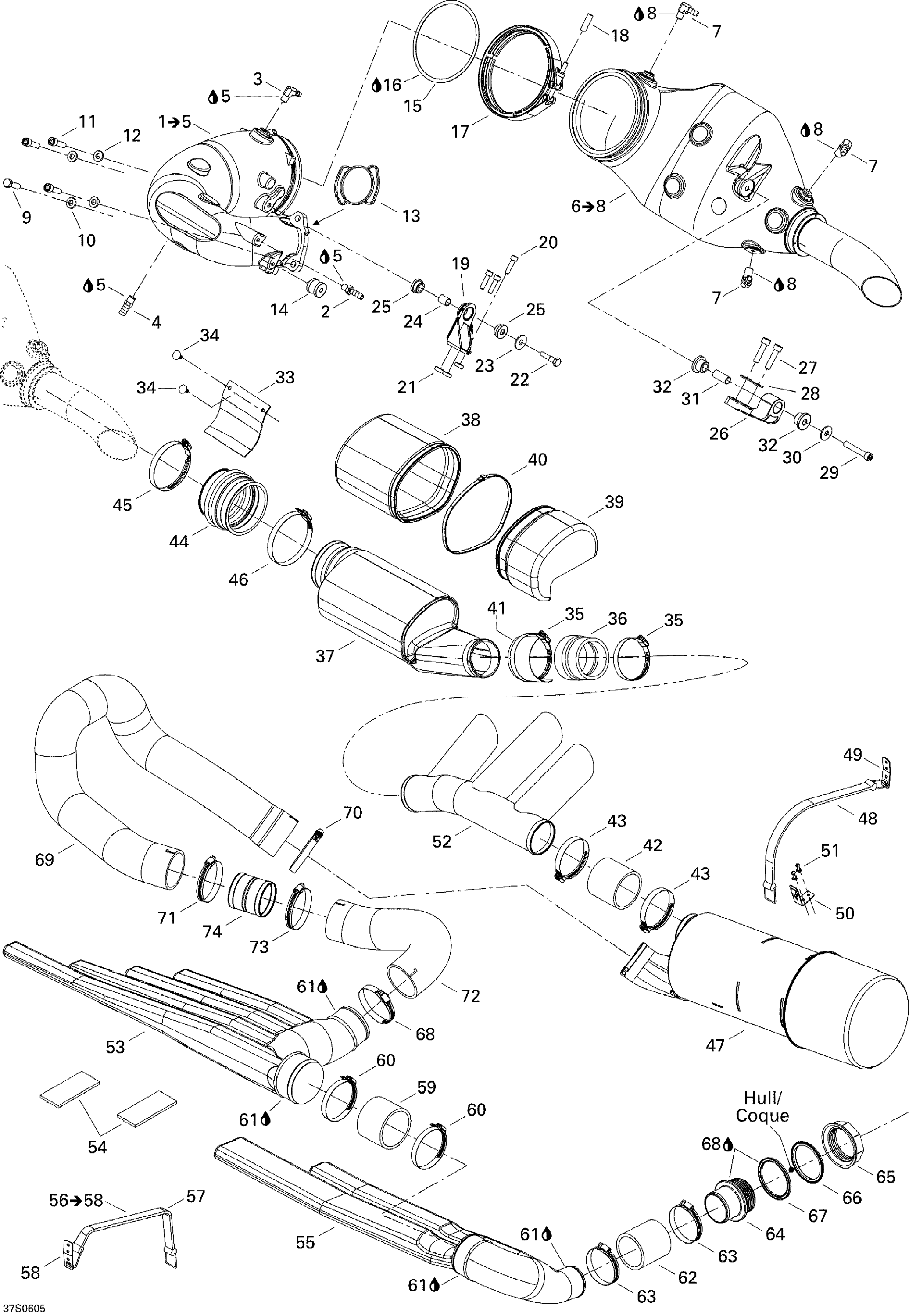 Схема узла: Exhaust System