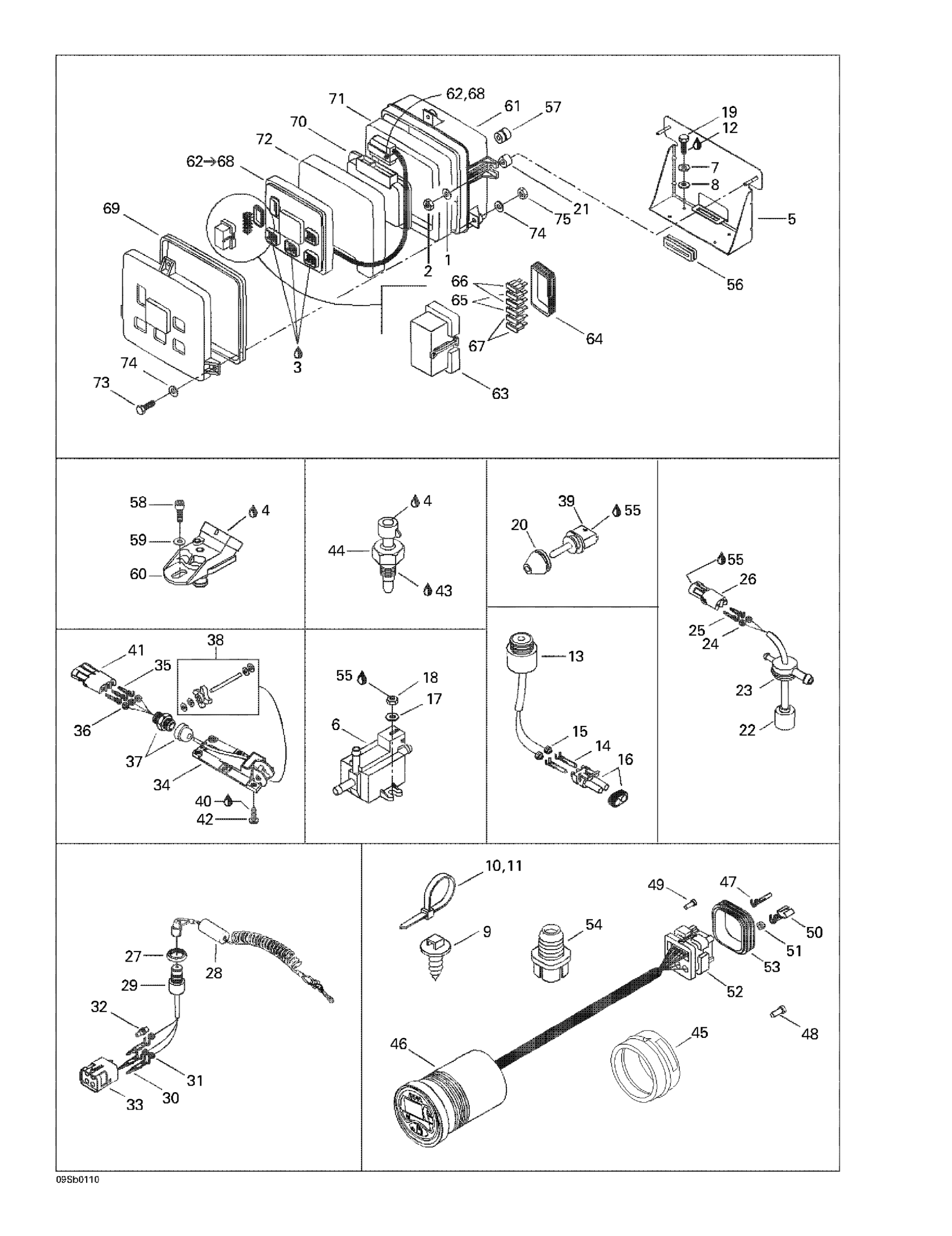 Схема узла: Electronic Module And Electrical Accessories