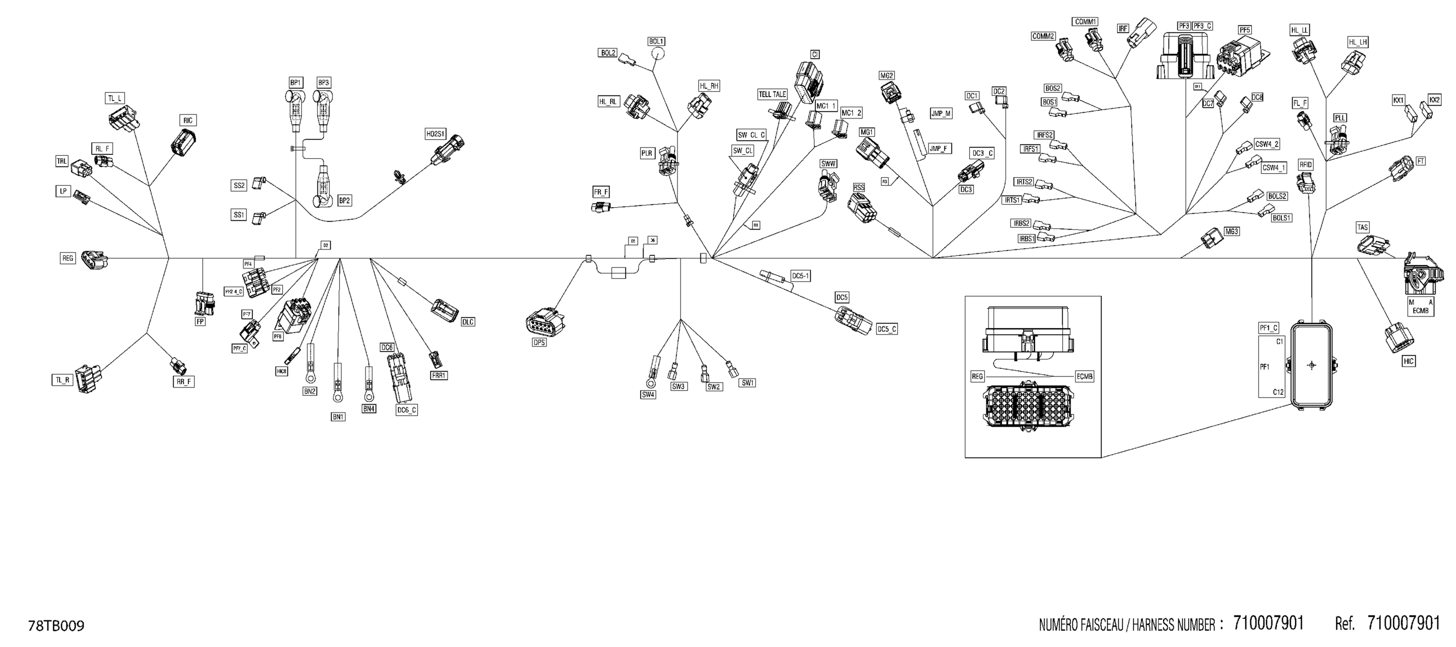 Схема узла: Electric - Main Harness