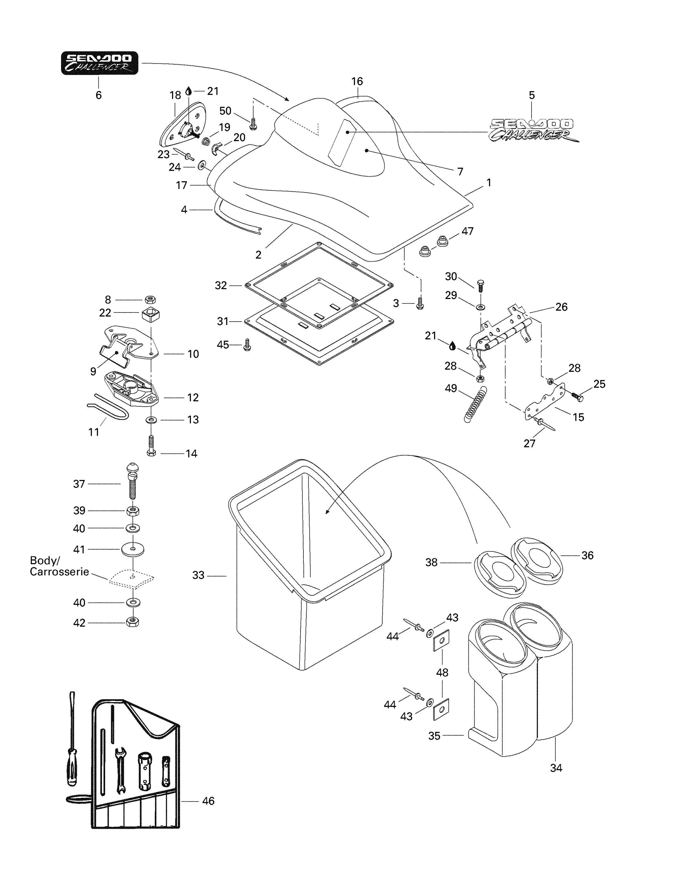 Front Storage Compartment