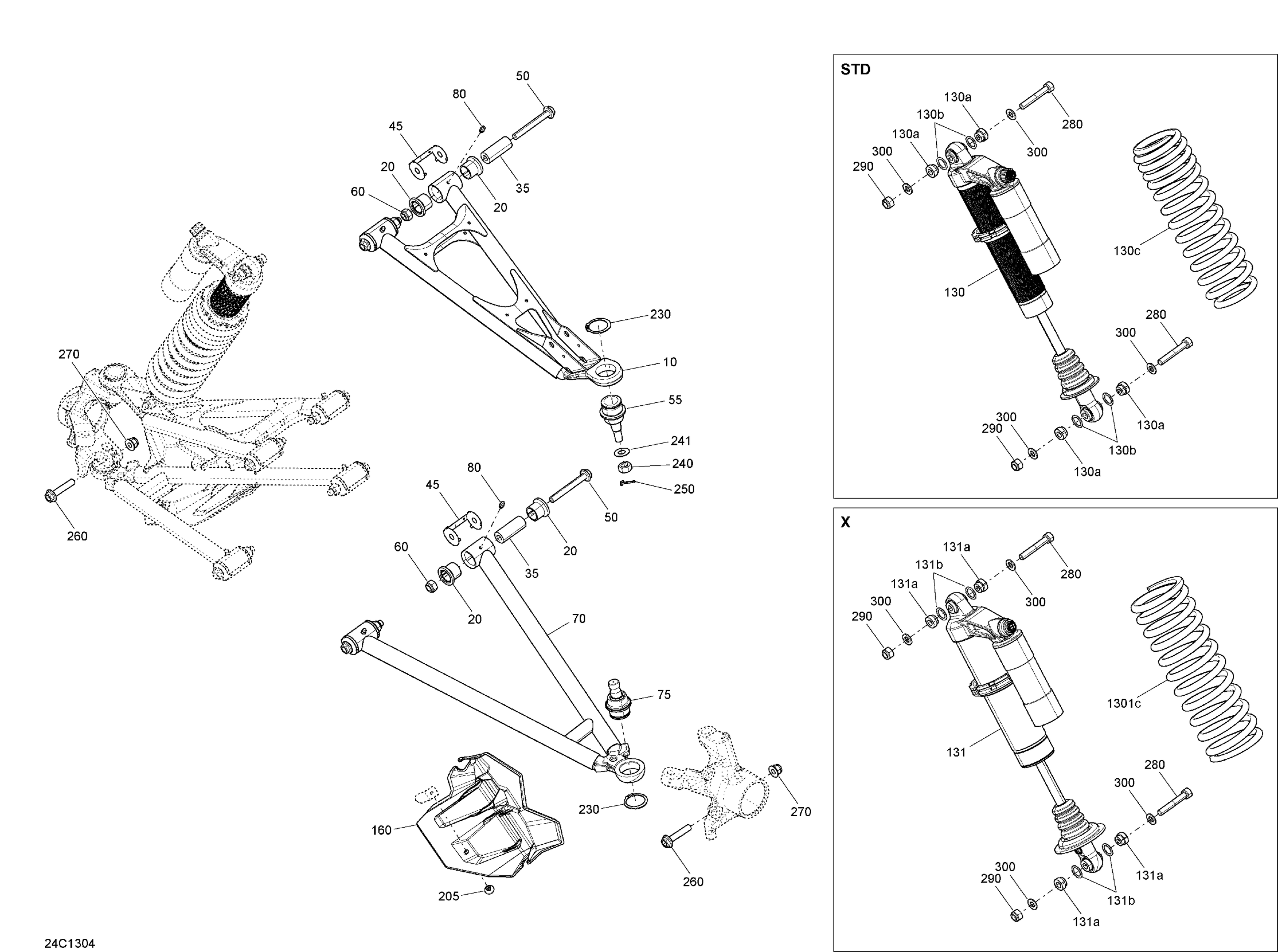 Схема узла: Front Suspension