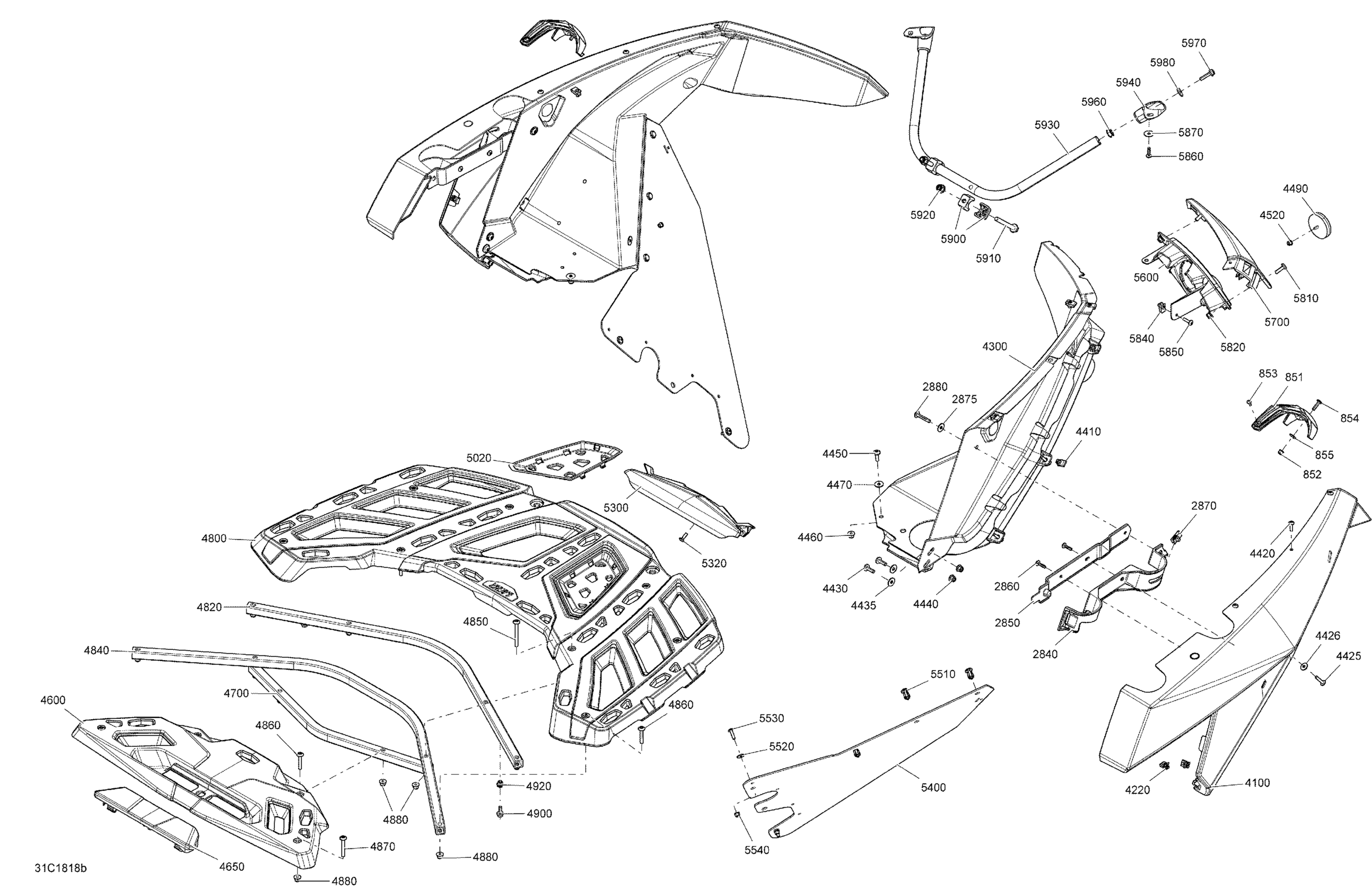Body Rear Part Maverick MAX - Package XMR