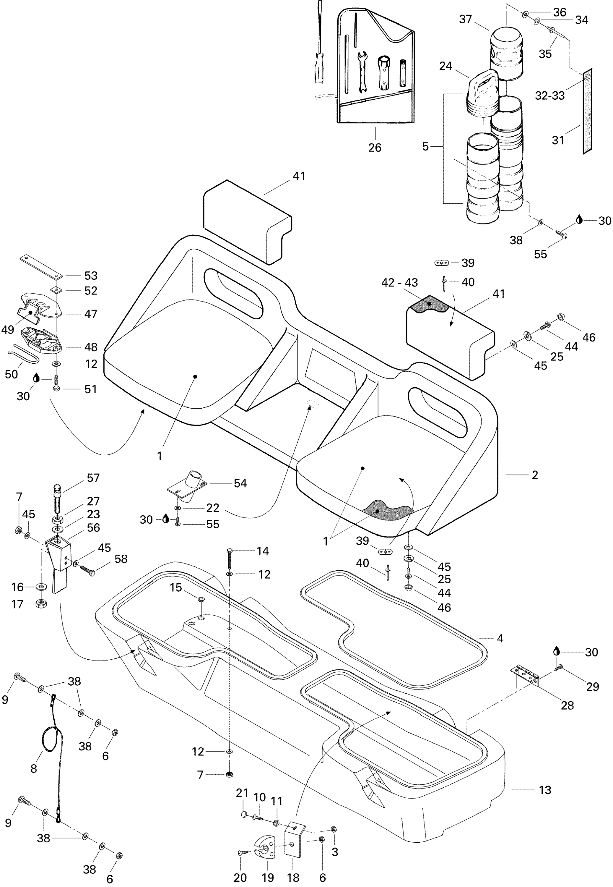 Seat, Rear