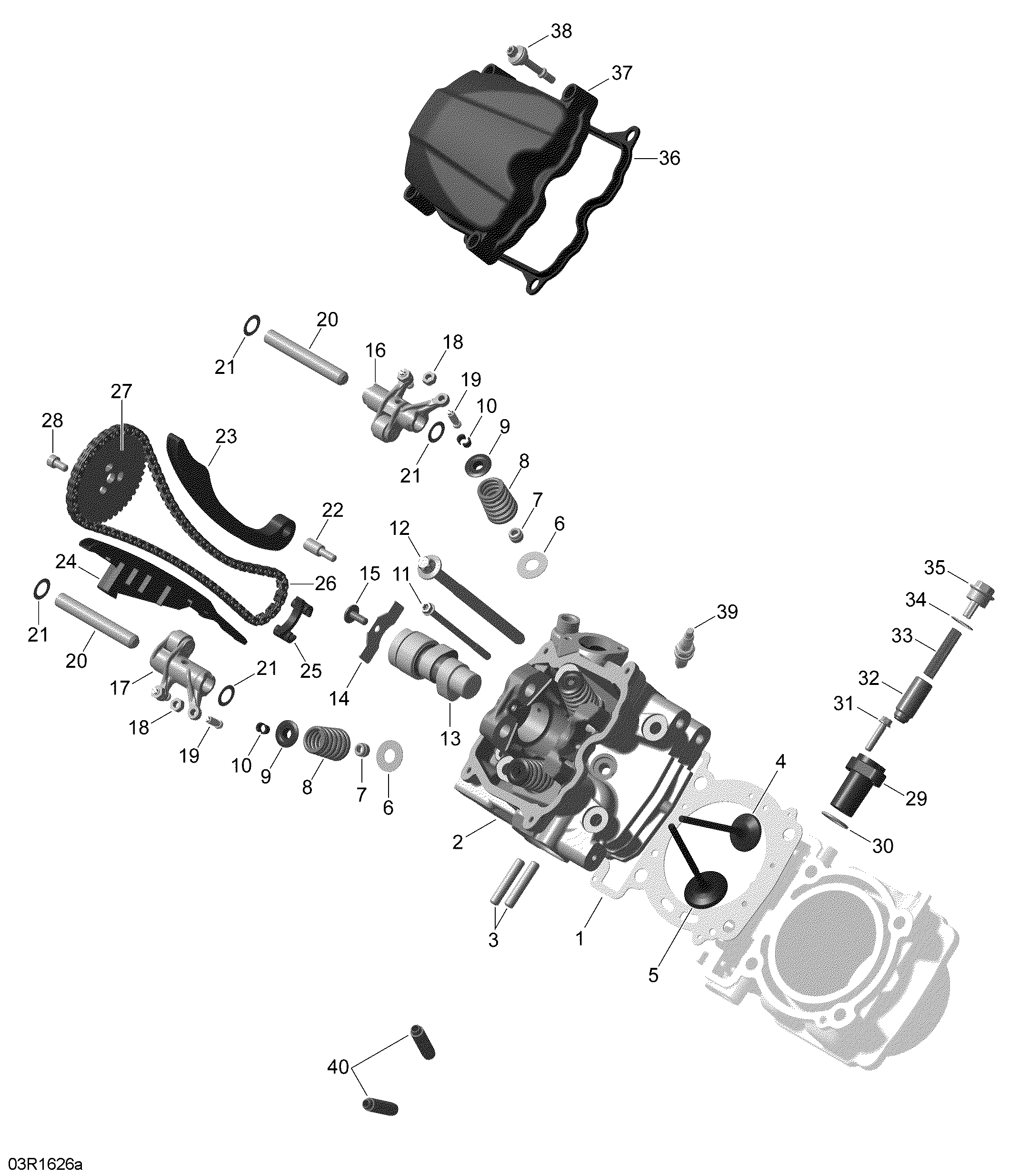 Cylinder Head, Front - Turbo